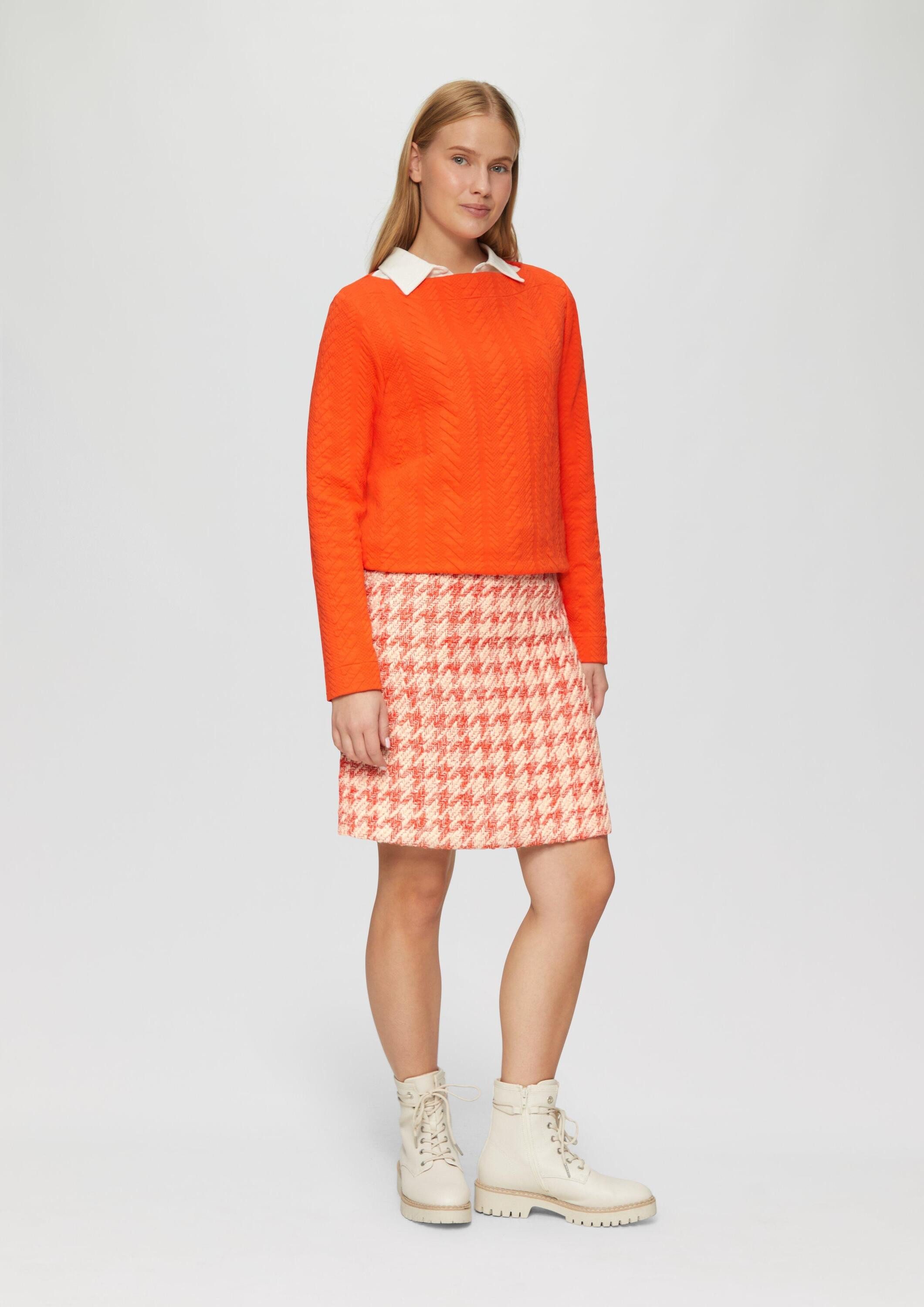 s.Oliver Minirock Rock Bouclé-Rock mit leichtem Futter günstig online kaufen