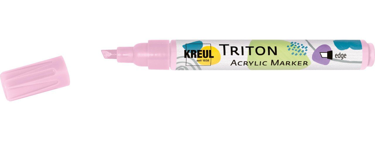 Kreul Flachpinsel Kreul Triton Acrylic Marker edge zartrosa