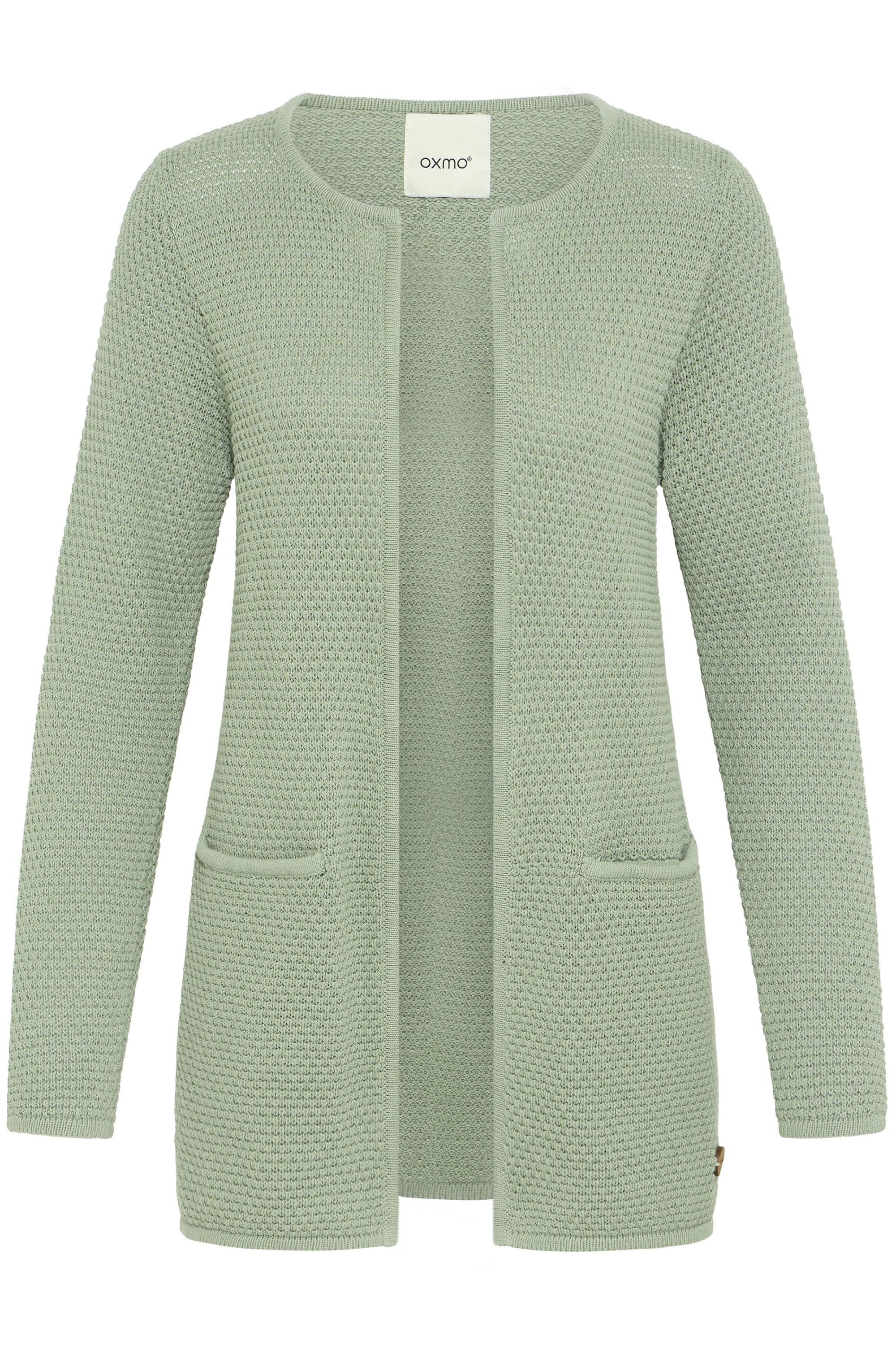 OXMO Strickjacke OXHilda Strickjacke im Perlstrickmuster günstig online kaufen