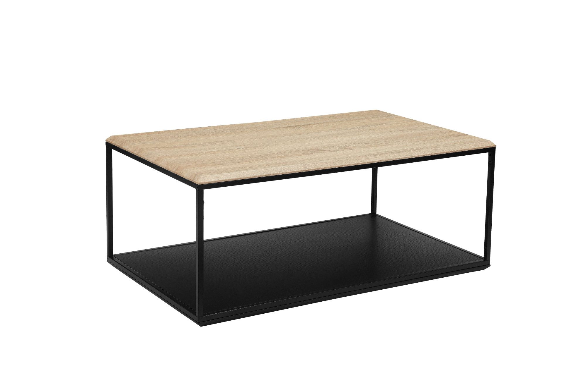INOSIGN Couchtisch Nathan, pulverlakiertes Gestell mit Tischplatte in Eiche günstig online kaufen
