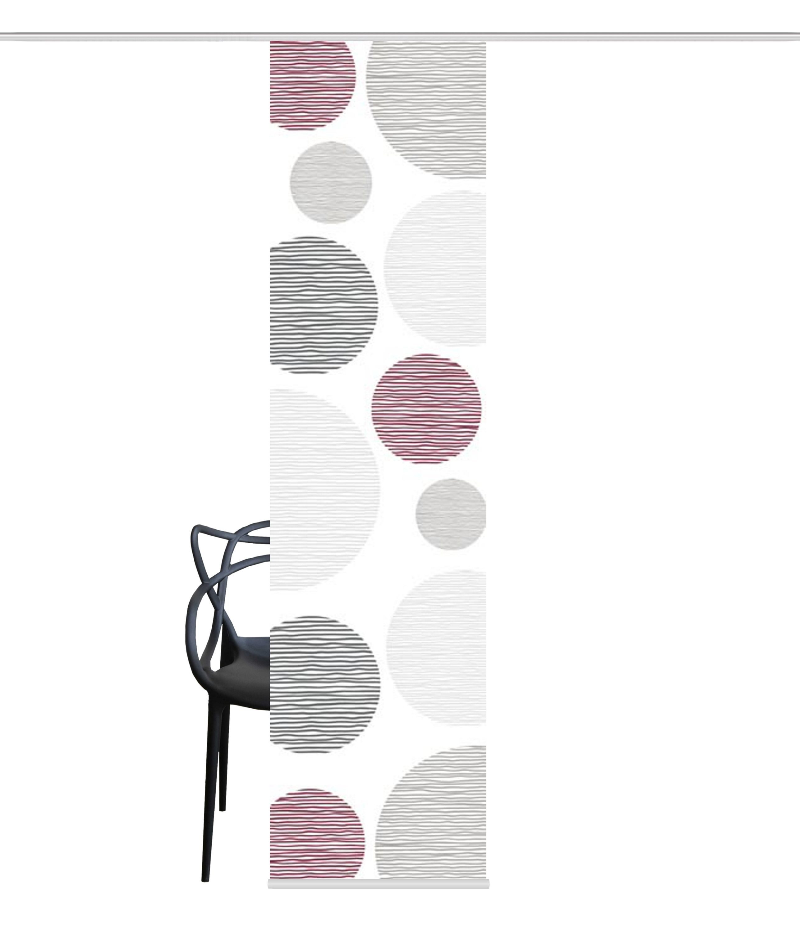 HOME WOHNIDEEN Schiebegardine BORDEN Schiebevorhang Digitaldruck, blickdicht Dekostoff, 245 x 60 cm (1 St), Paneelwagen, blickdicht, 100% Polyester