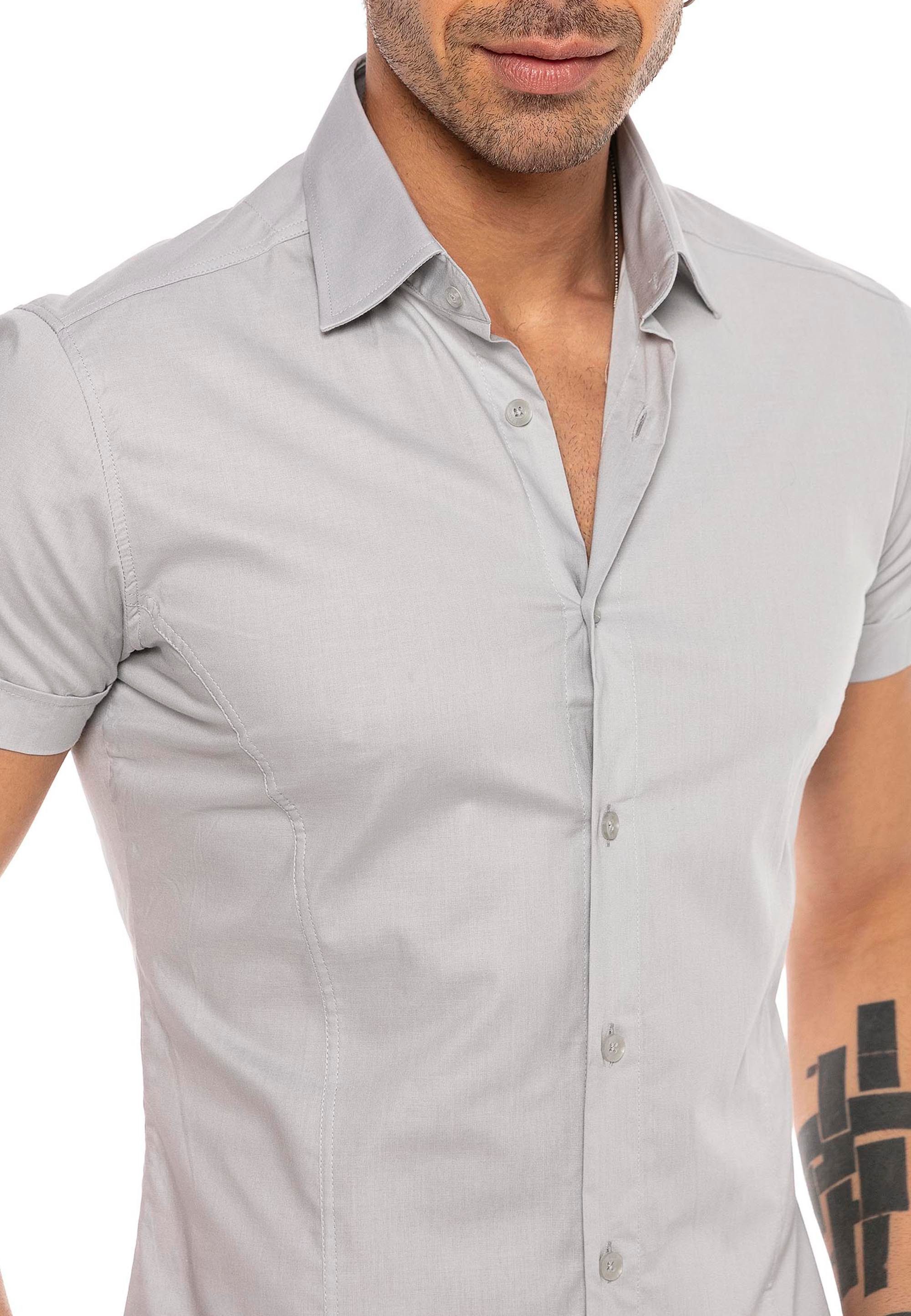 RedBridge Kurzarmhemd Slim Fit – Eleganter Look, Stretch-Material, Figurbet günstig online kaufen