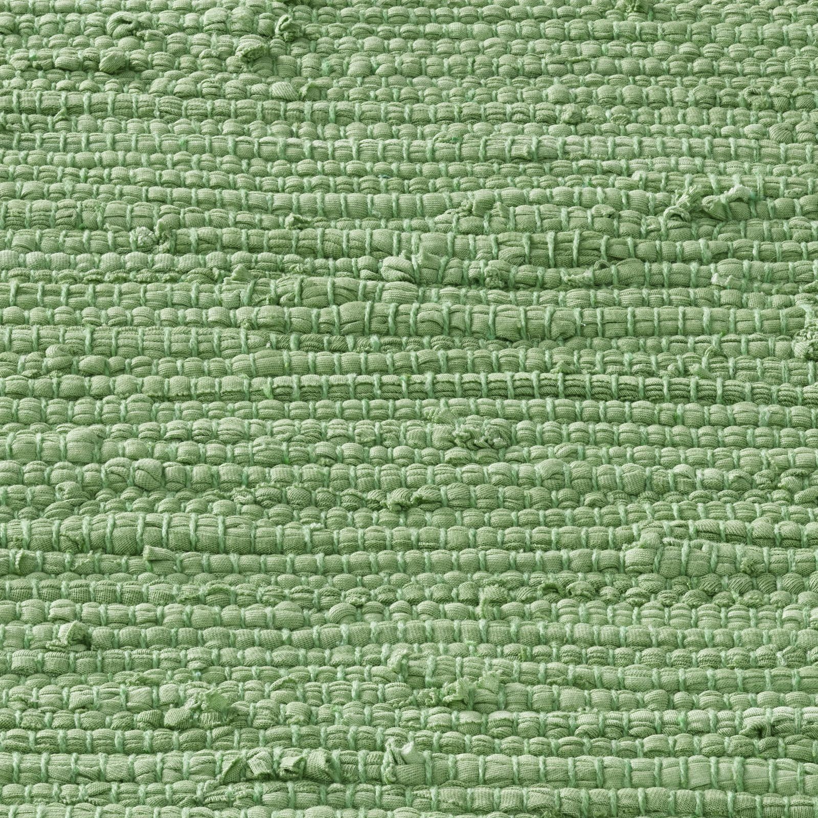 Läufer grün Esszimmer 060x090cm Teppich rechteckig, Küche Höhe: Flicken-Teppich Baumwolle, Flur TaCa mm, Home, 100% 5 Wohnzimmer