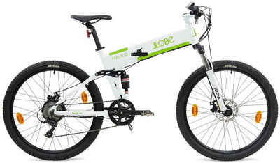 LLobe E-Bike FML-830 white 27,5", 10,4 Ah, 9 Gang Shimano, Kettenschaltung, Heckmotor, 375 Wh Akku