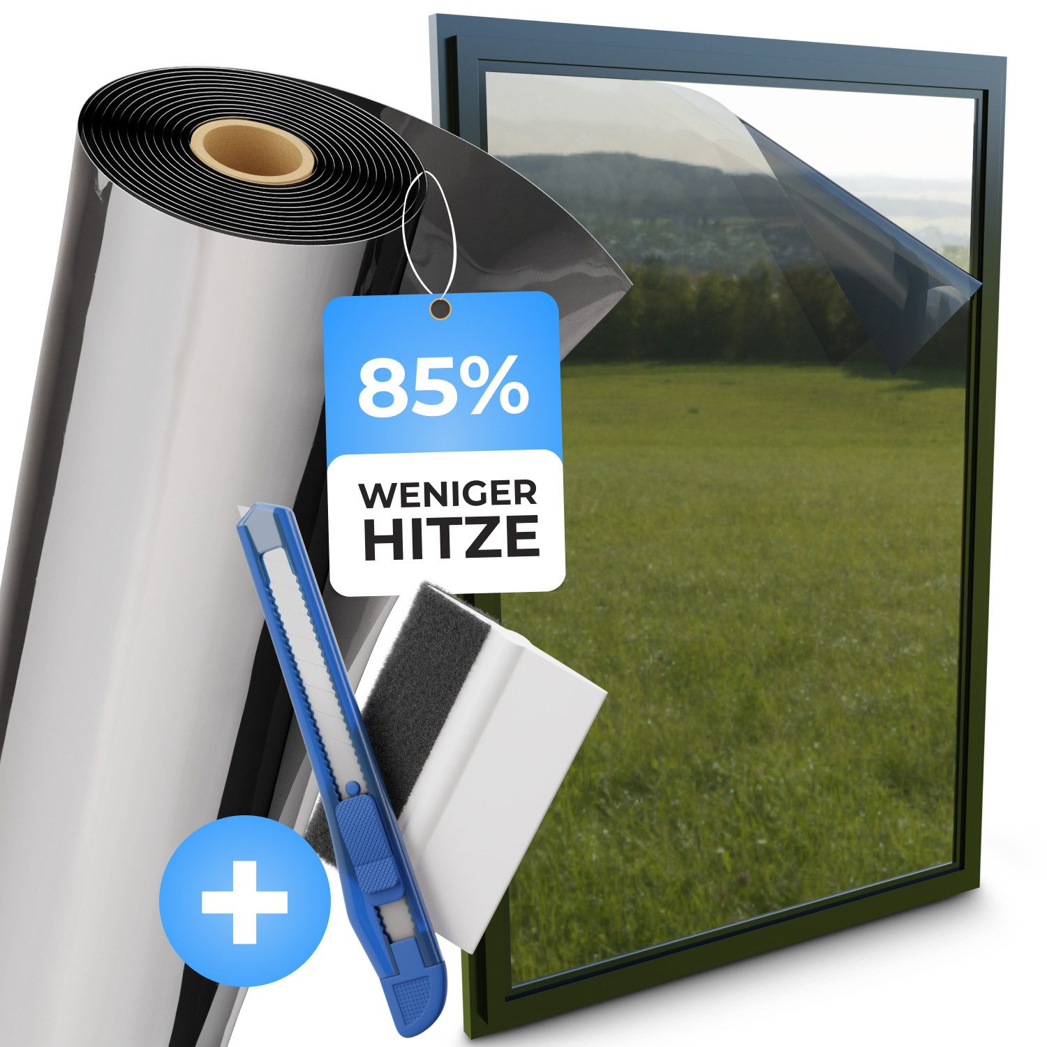 WindowShield Sonnenschutz-Fensterfolie, UV-Schutz Sonnenschutzfolie Fenster günstig online kaufen