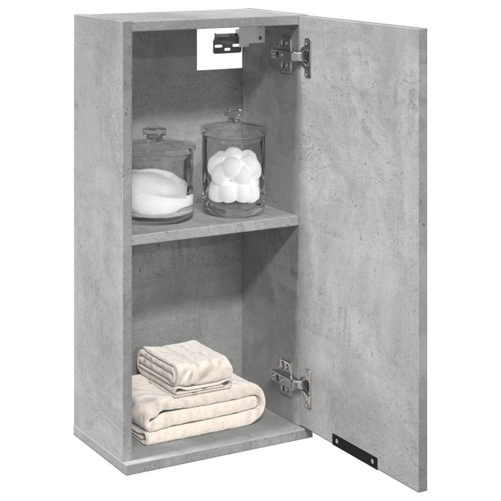 vidaXL Badezimmerspiegelschrank Wand-Badschrank Betongrau 32x20x67 cm (1-St)