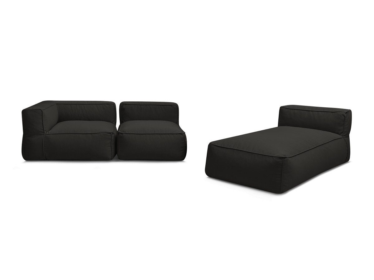 Bobochic Paris Gartensofa Giulia, 3-Sitzer, 240x170 cm, Ecke wechselbar