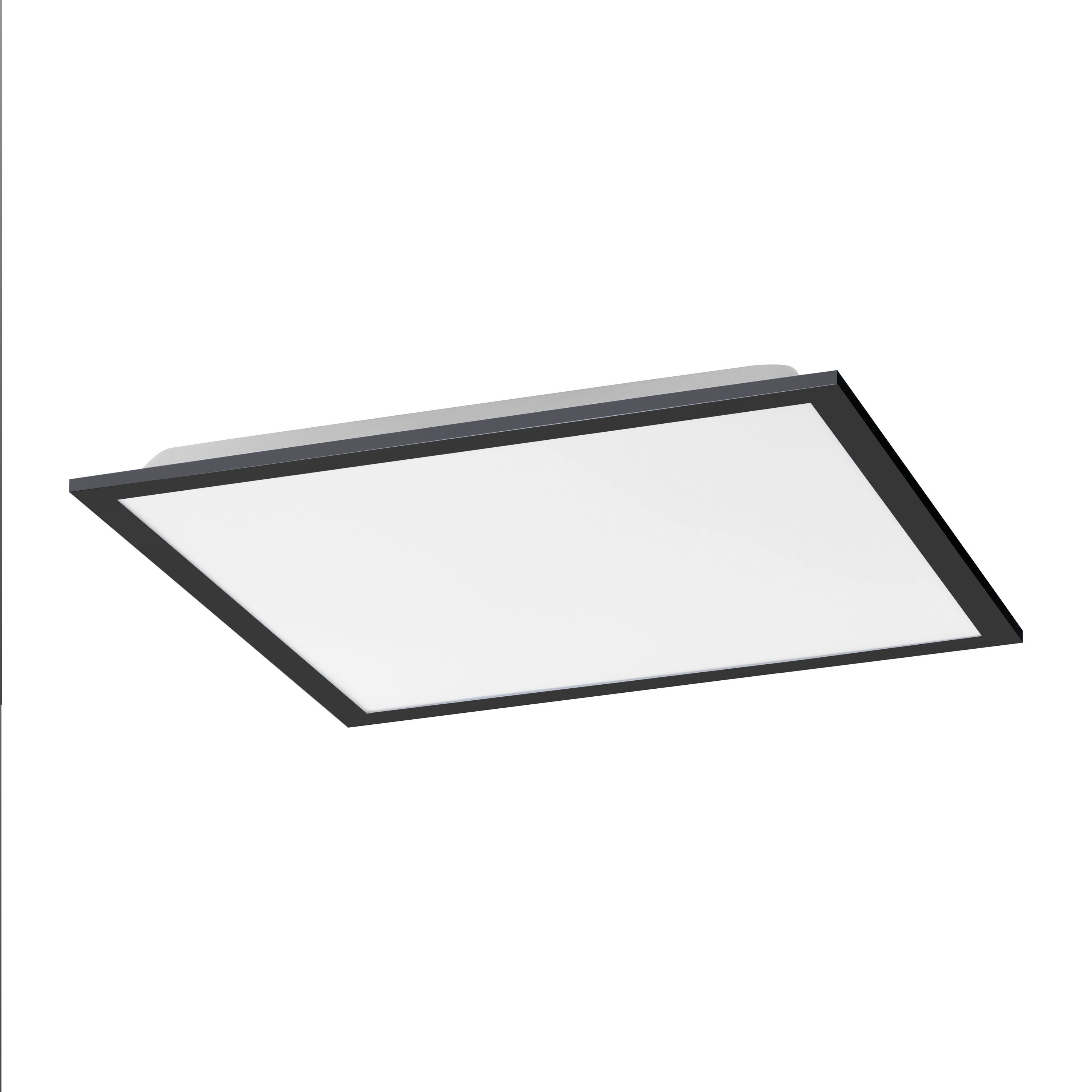 kaltweiß Deckenleuchte Panel CCT kaltweiß, schwarz, dimmbar Deckenlampe Lichttemperatur warmweiß - 1xLED-Board/24W/2700-5000K, warmweiß Memory-Funktion, LED Kelvin, - 2700-4000-5000 per LED Fernbedienung CCT Fernbedienung, SellTec