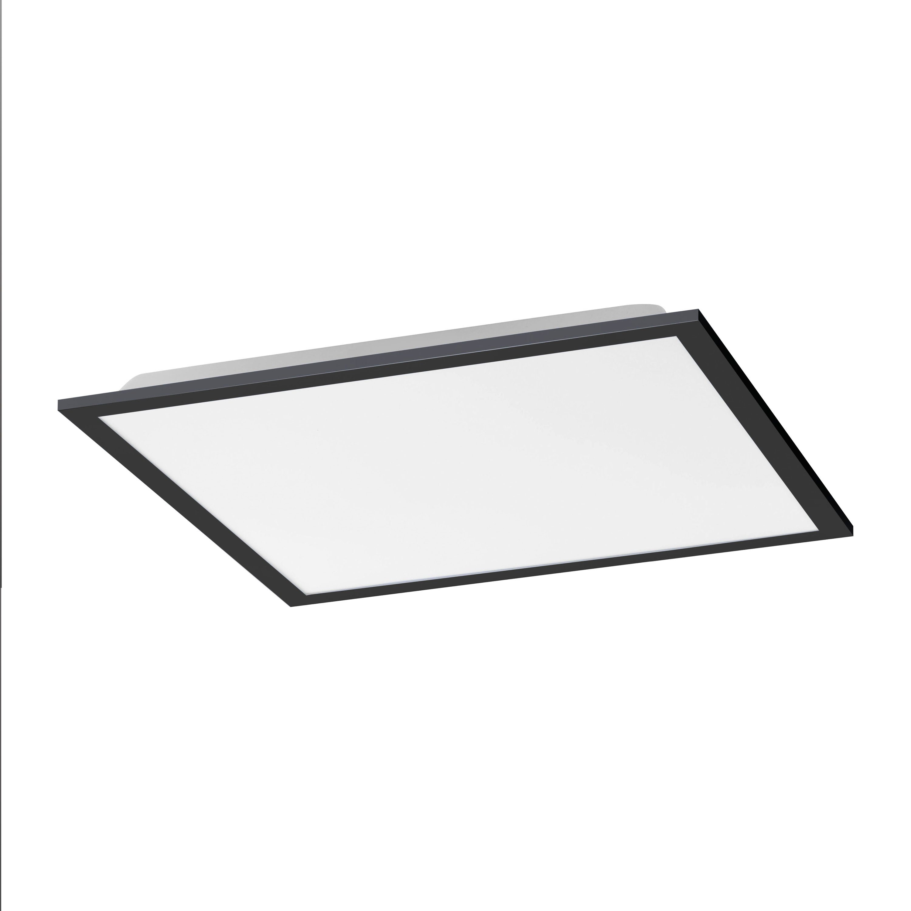 SellTec LED Deckenleuchte LED Panel Deckenlampe schwarz, dimmbar per Fernbe günstig online kaufen