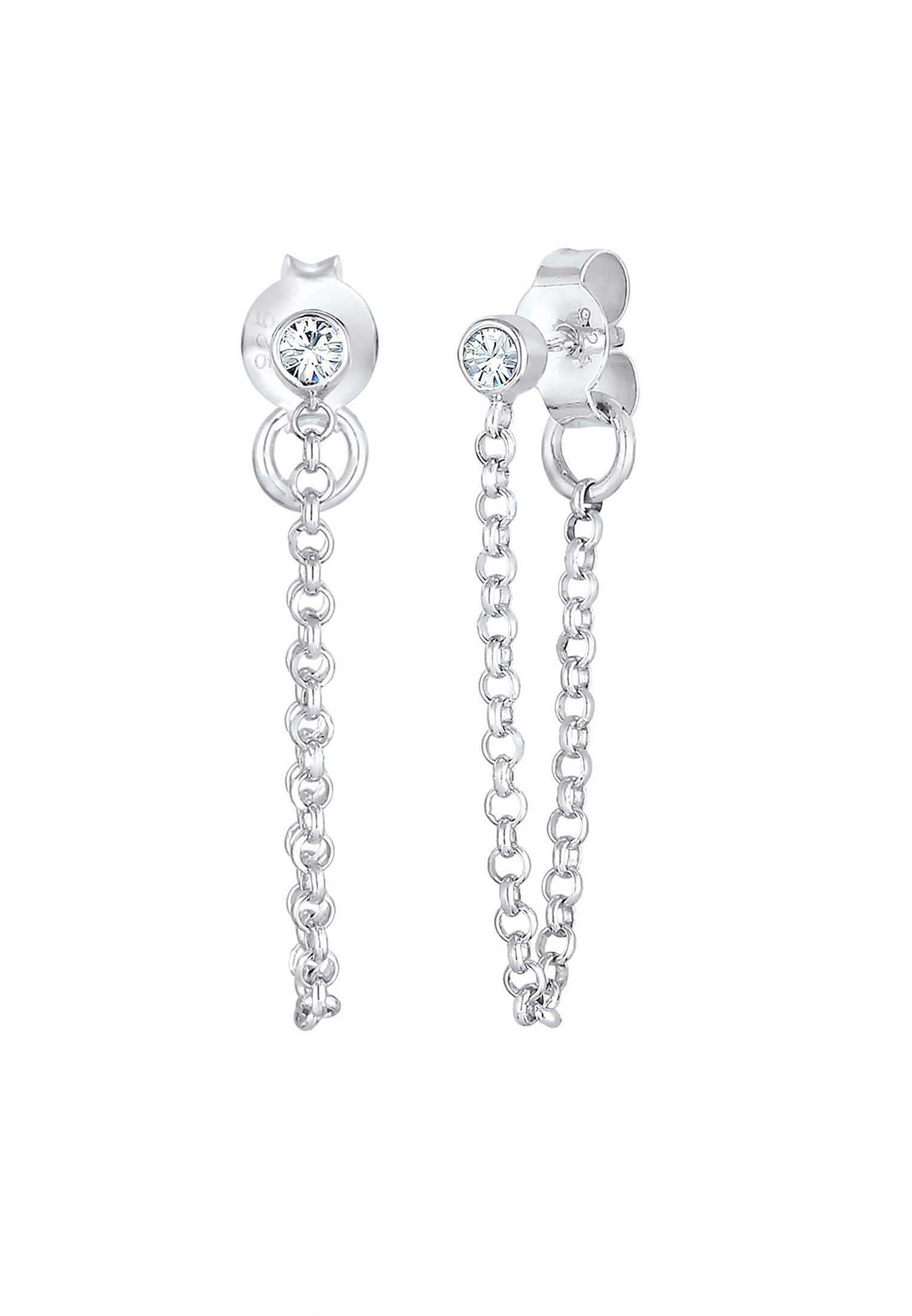 Elli Paar Ohrstecker Lang Trend 925 Silber, mit Kristallen von Swarovski® günstig online kaufen
