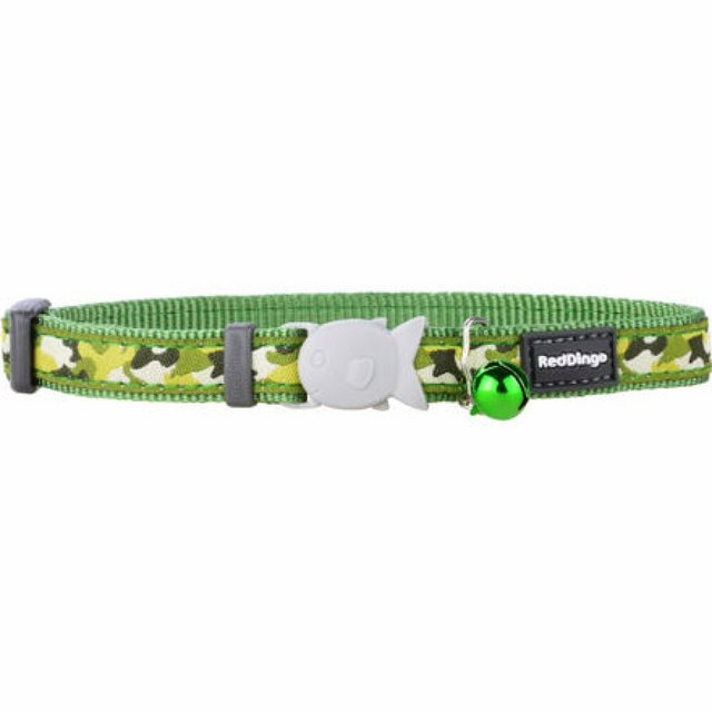 Red Dingo Katzen-Halsband “Halsband für Katzen – Camouflage Grün”, Nylon