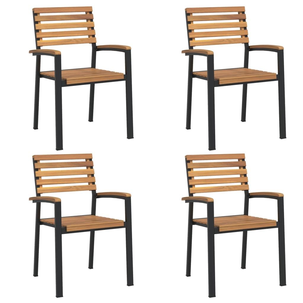 vidaXL Gartenstuhl Stapelbare Gartenstühle 4 Stk. günstig online kaufen