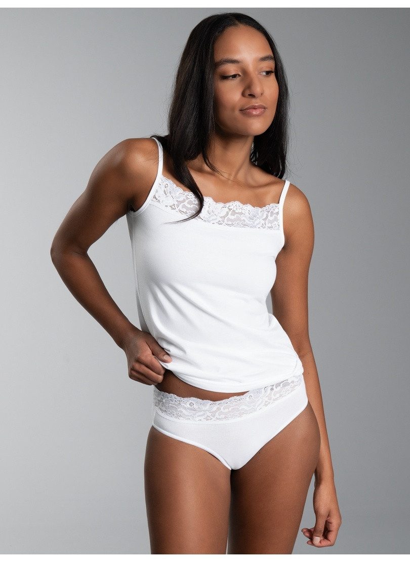 Trigema Unterhemd TRIGEMA Unterwäsche-Set mit Spitze (1-St)