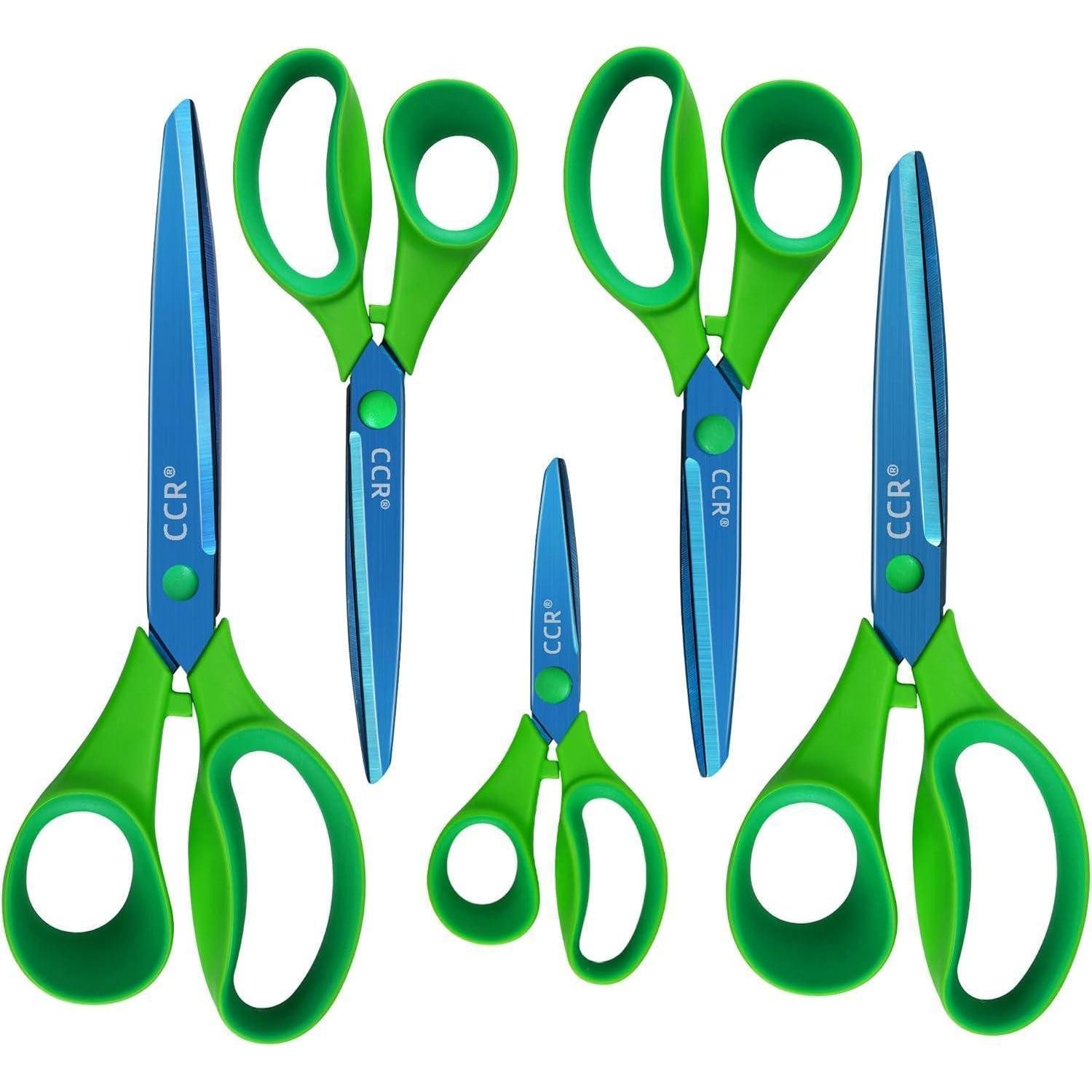 LuxusKollektion Scheren-Set Bastelschere Set für Erwachsene, scharfe Klingen, komfortable Griffe