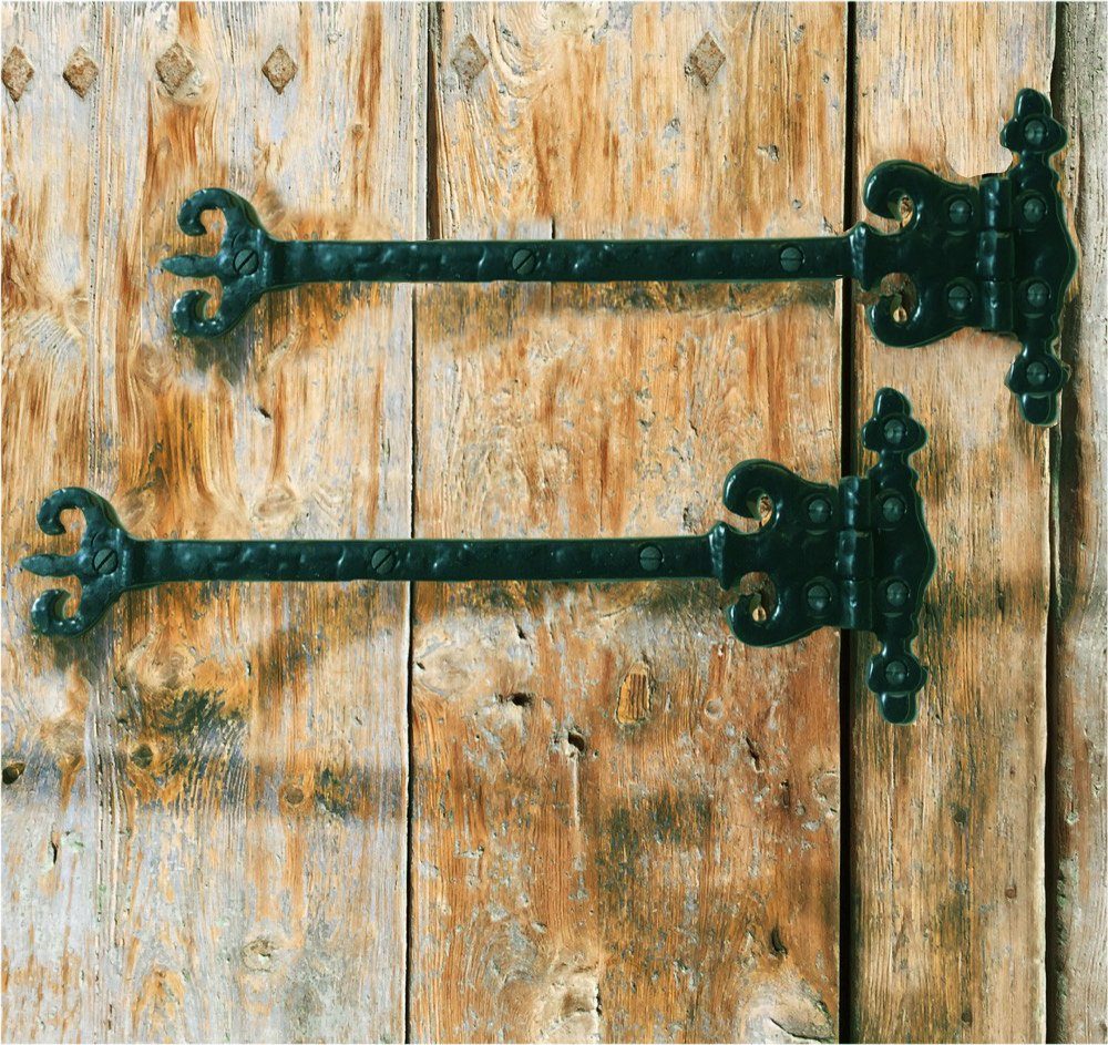 Torbeschlag Scharniere für Schranktüren, Zierband für Holztür, Kunstbeschläge