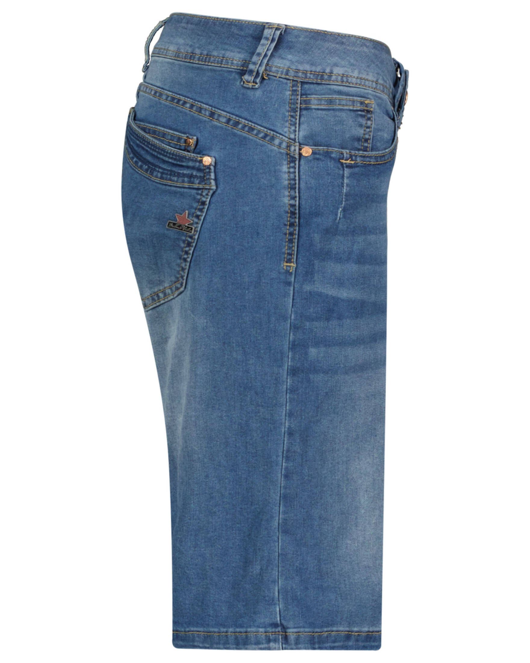 Buena Vista 5-Pocket-Jeans (1-tlg) Damen (82) Jeansshorts MALIBU blue Fit Slim