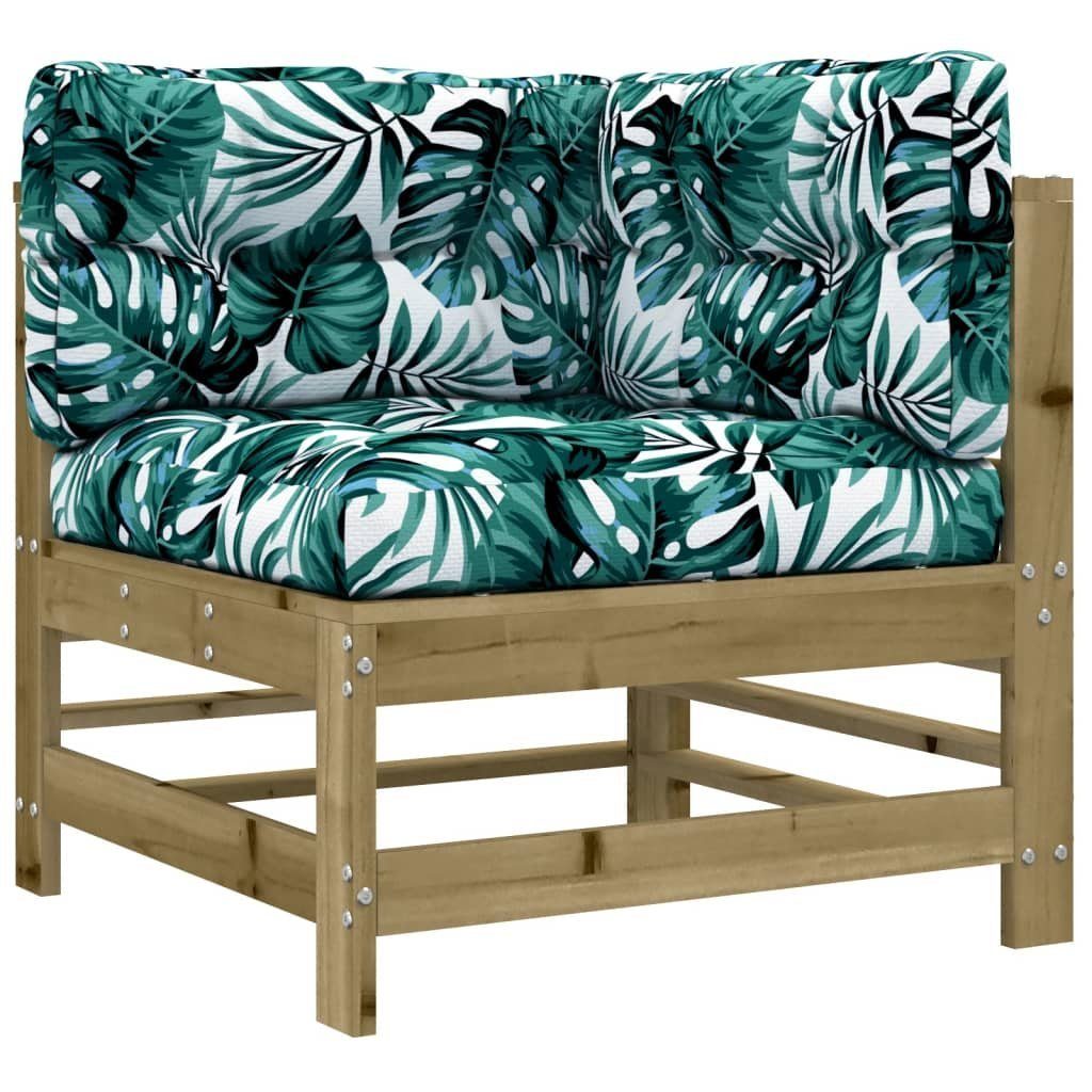 vidaXL Sofaelement Ecksofa mit Kissen Kiefernholz günstig online kaufen