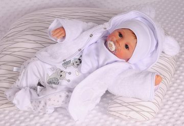 La Bortini Strampler, Jäckchen & Mütze Strampler Mütze Hemdchen Jacke Lätzchen 5Tlg Baby Set Größen 44 50 56 62 68 74