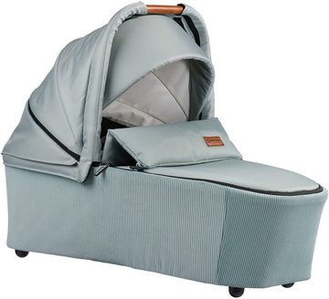 Gesslein Kombi-Kinderwagen FX4 Soft+ mit Aufsatz Life, schwarz/cognac, eisblau, mit Babywanne C3 und Babyschalenadapter