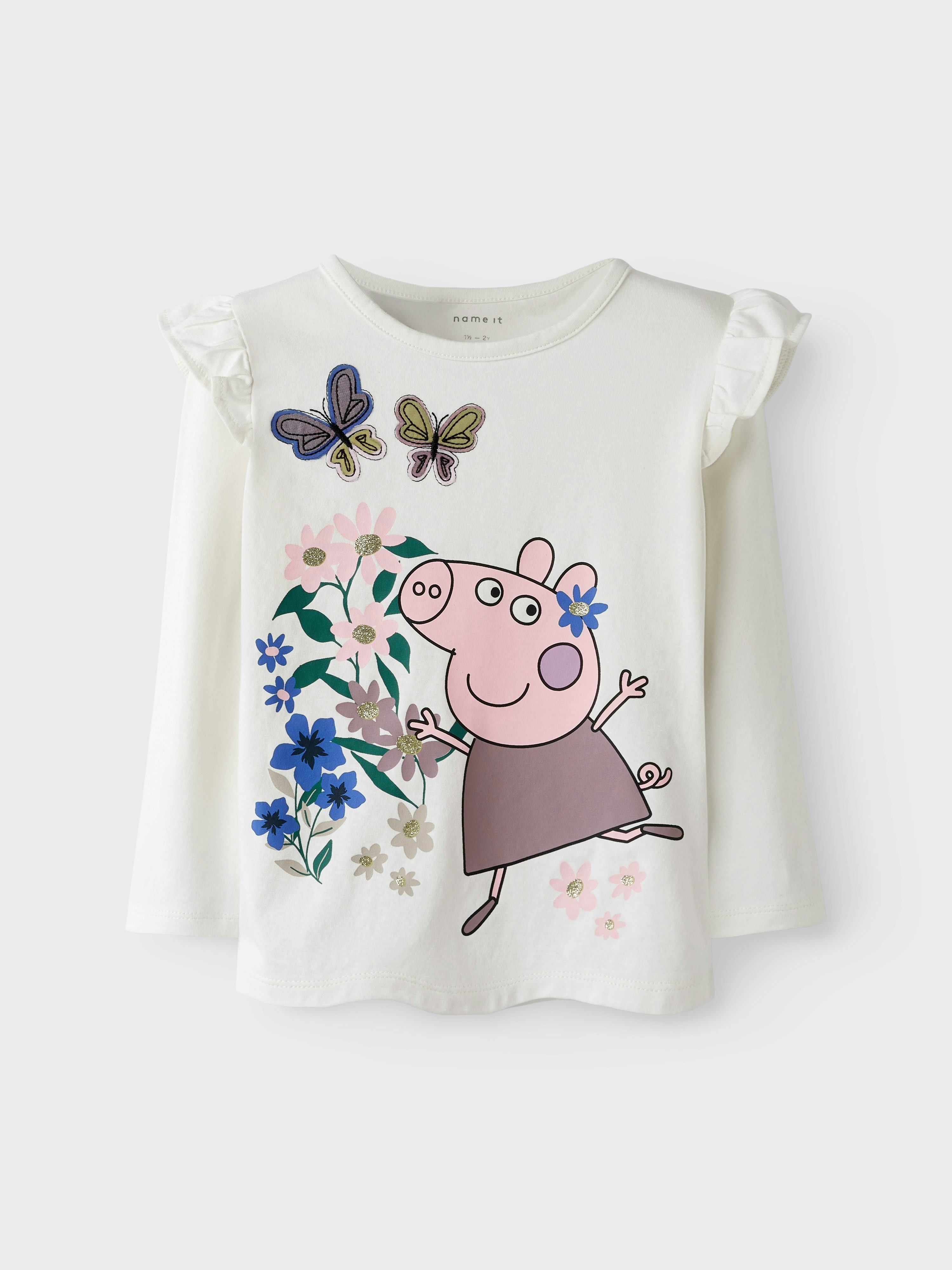 Name It Langarmshirt NMFANNA PEPPA LS TOP BOX CPLG
