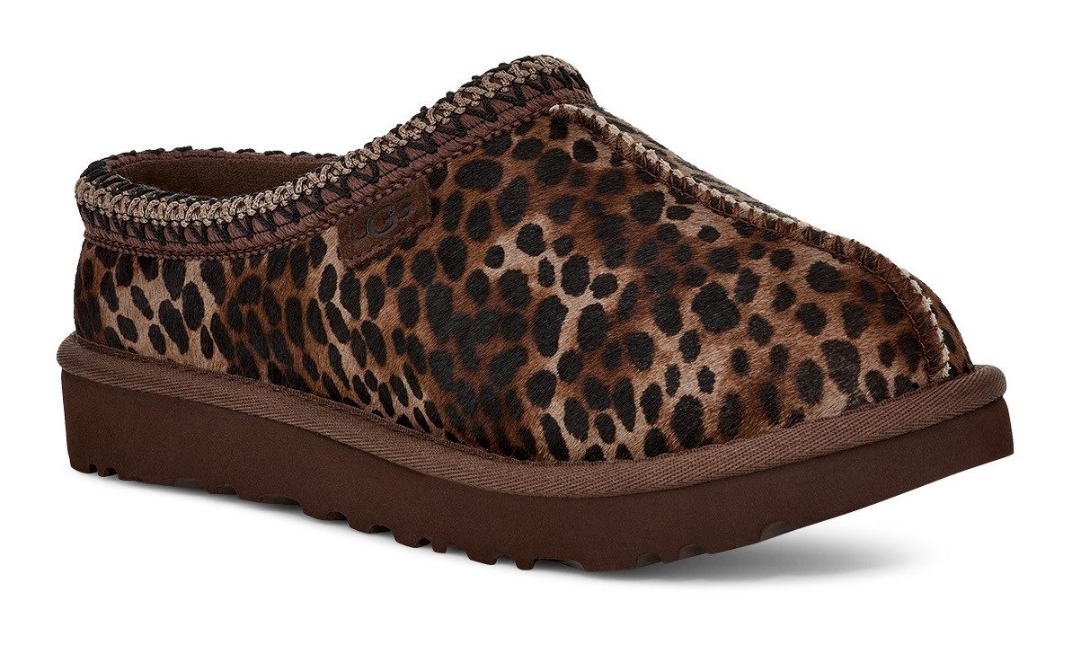 UGG Tasman Caspian Clog Mule, Hausschuh mit allover Leo-Muster günstig online kaufen