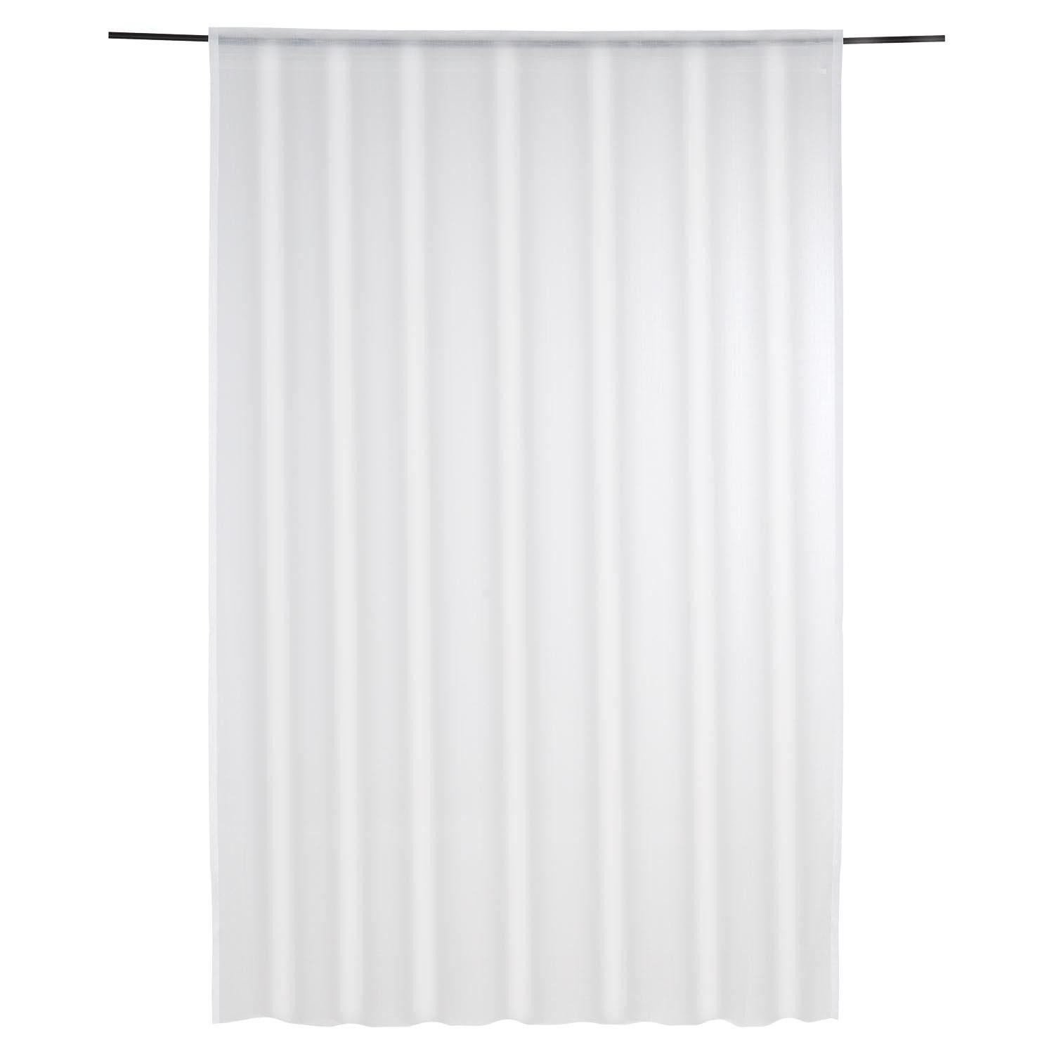 Verdi Gardine KIRELLA, 300 x 245 cm, Weiß, Polyester, Einfarbig (1 St), Stangendurchzug, Polyester