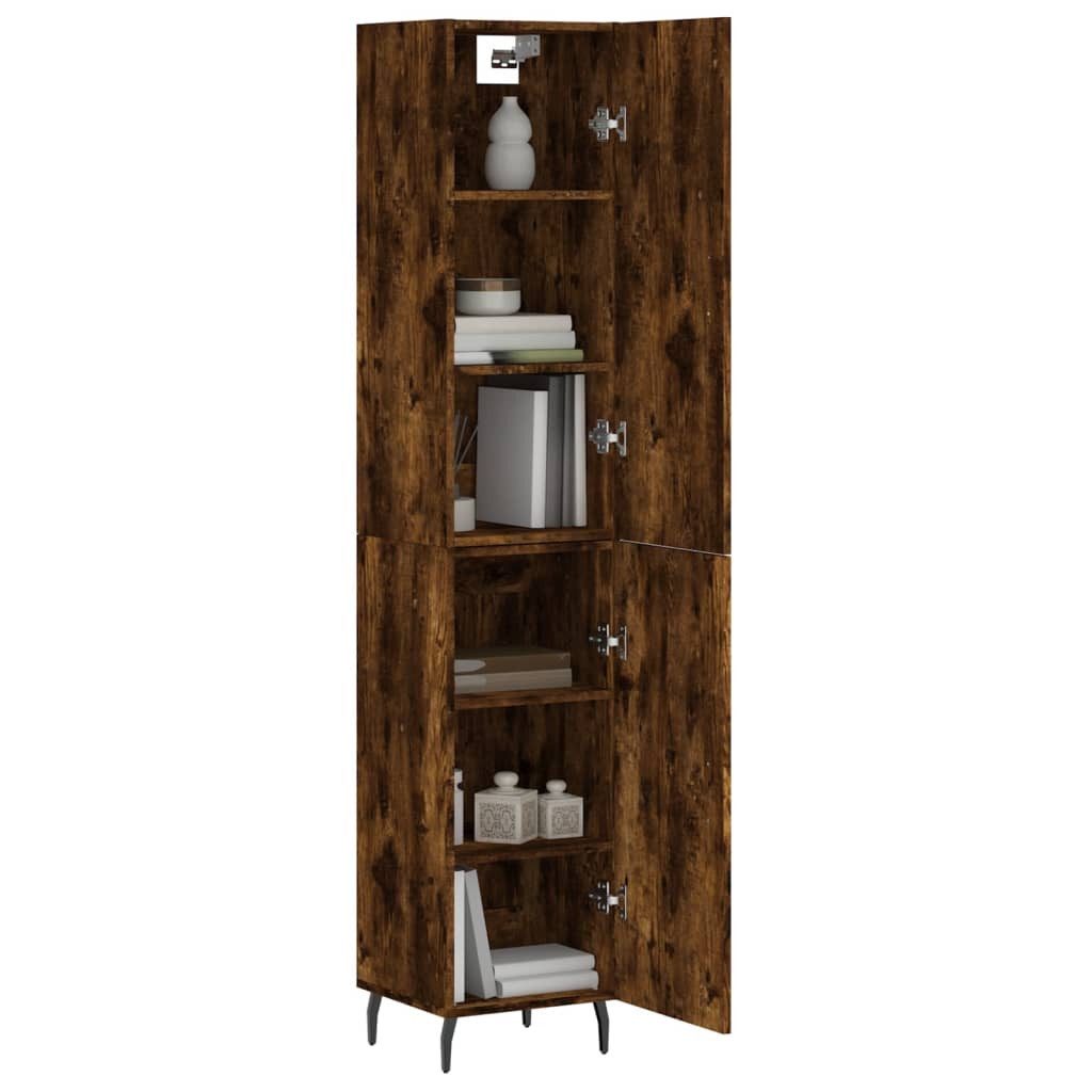 vidaXL Highboard Highboard Räuchereiche 34,5x34x180 cm günstig online kaufen