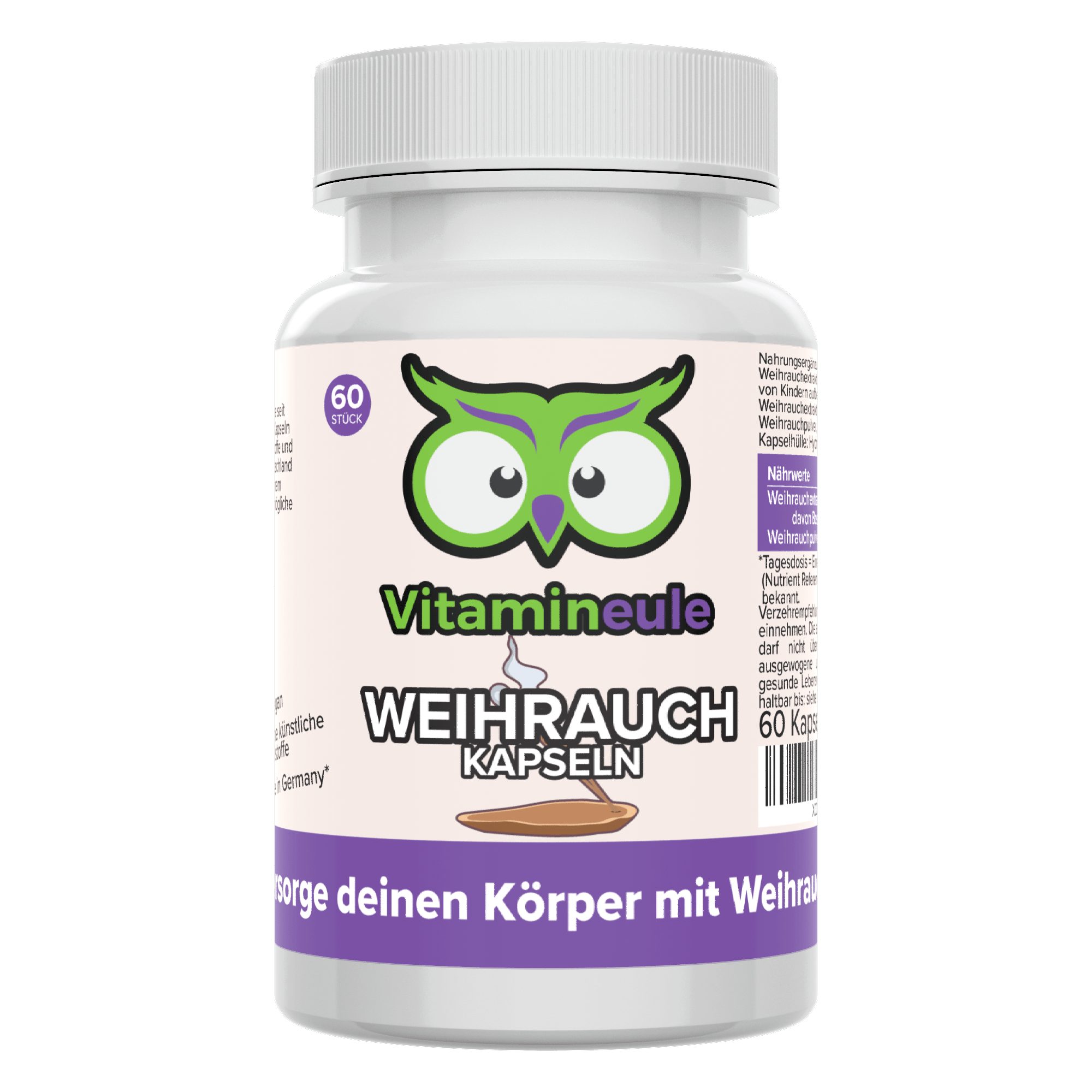 Weihrauch Kapseln - 440 mg Weihrauch-Extrakt - 308 mg Boswelliasäure - Kapsel