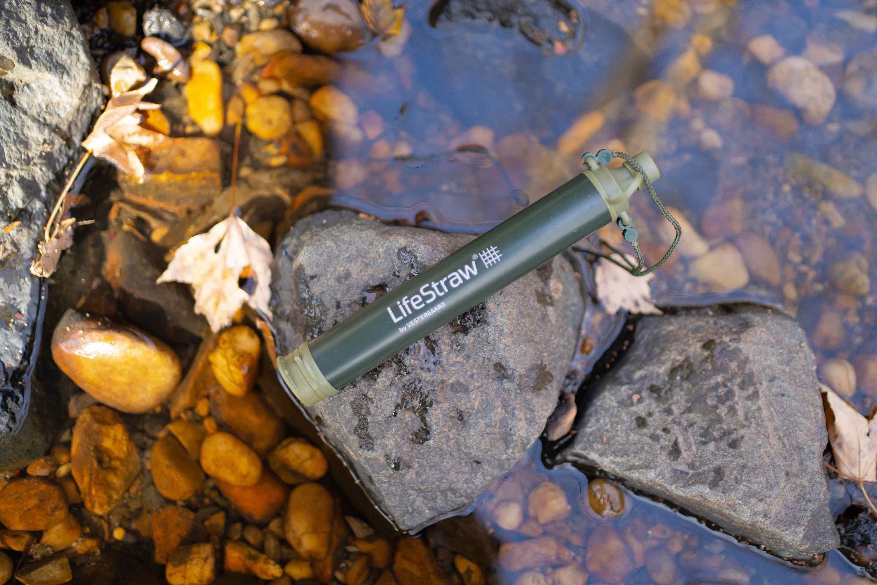 LifeStraw Wasserhahn-Wasserfilter LifeStraw® Personal Reise Wasserfilter Dunkelgrün