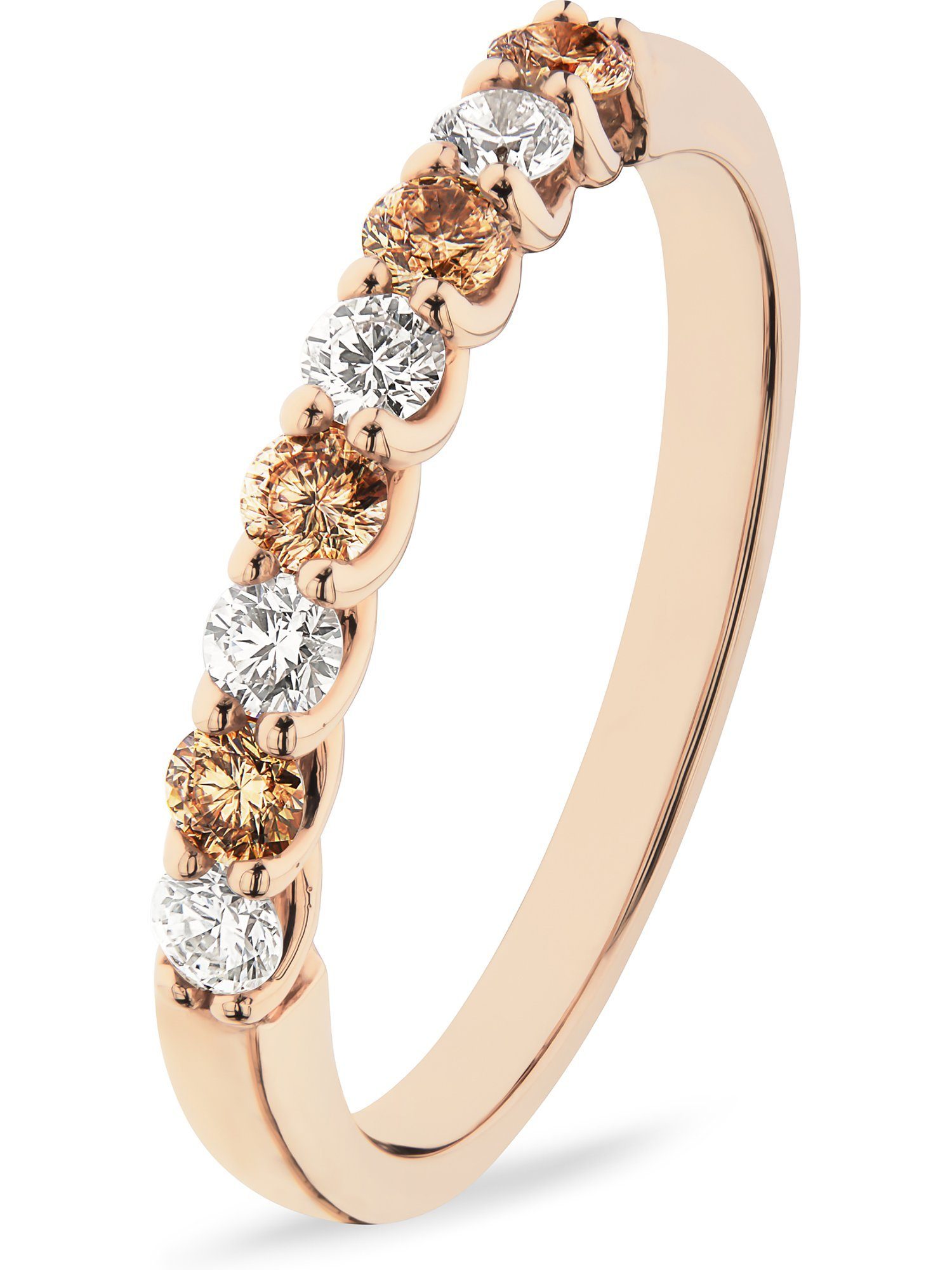 CHRIST Diamantring CHRIST Damen-Damenring 585er Rotgold 4 Diamant günstig online kaufen