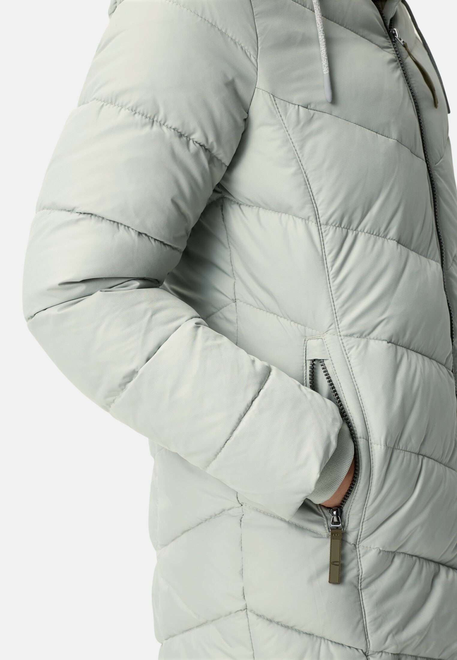 camel active Steppjacke mit abnehmbarer Kapuze Langarm Abnehmbare Kapuze