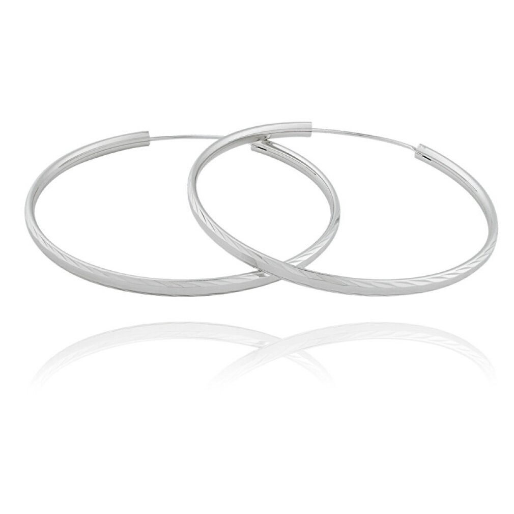 JVD Ohrring-Set Silberne Ohrringe Kreise SVLE0217XD500 - Durchmesser: 3 cm