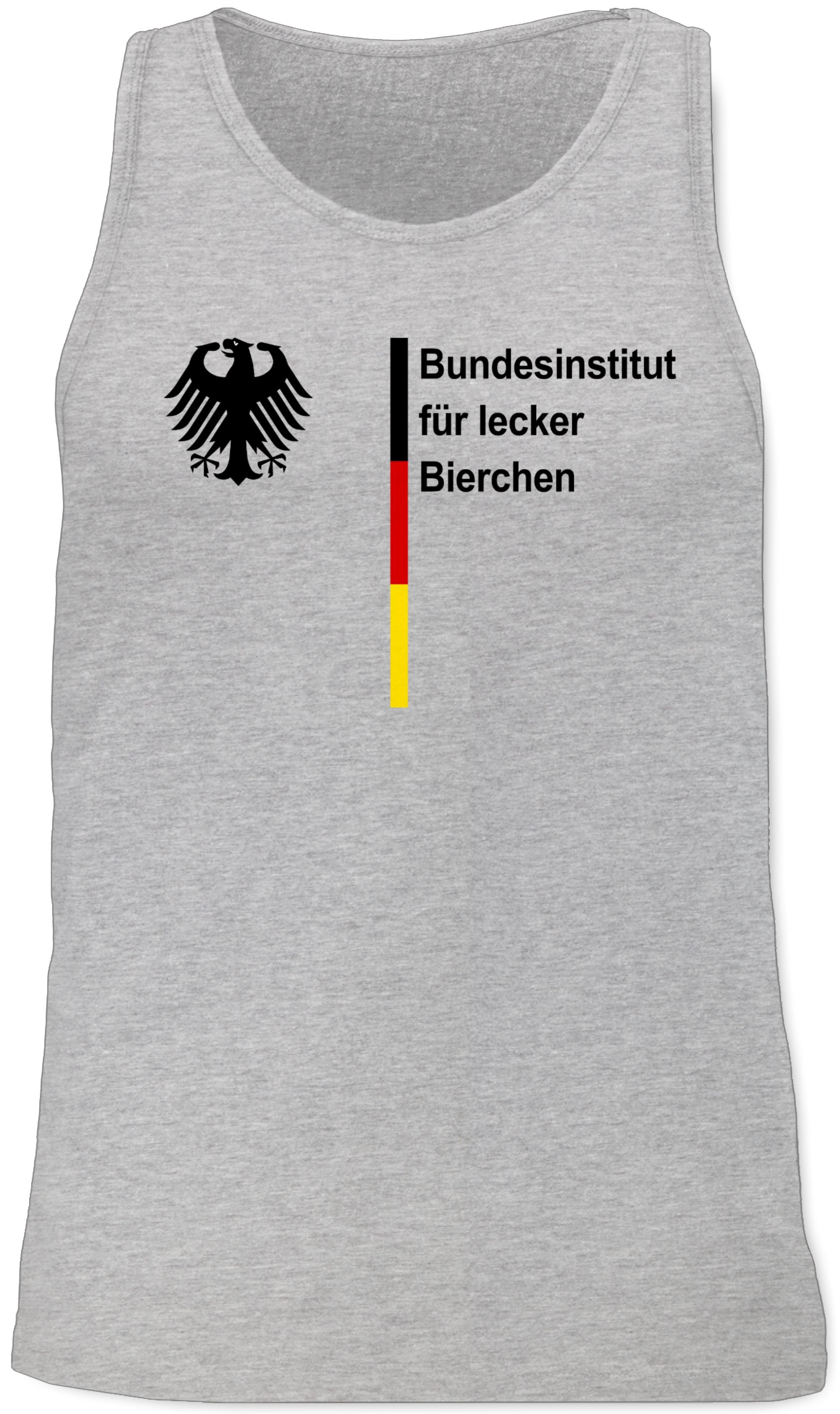 Shirtracer Tanktop Bundesinstitut für lecker Bierchen, Bier Saufen Sauf Malle Bierliebha 2026 Fussball WM Fanartikel