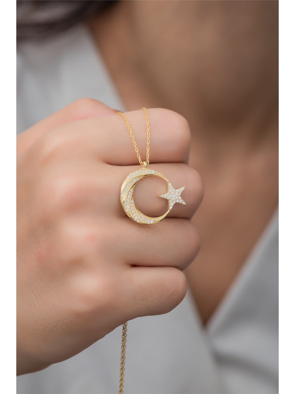 Nisan Ohrring-Set, Halbmond- und Sternanhänger Damen günstig online kaufen