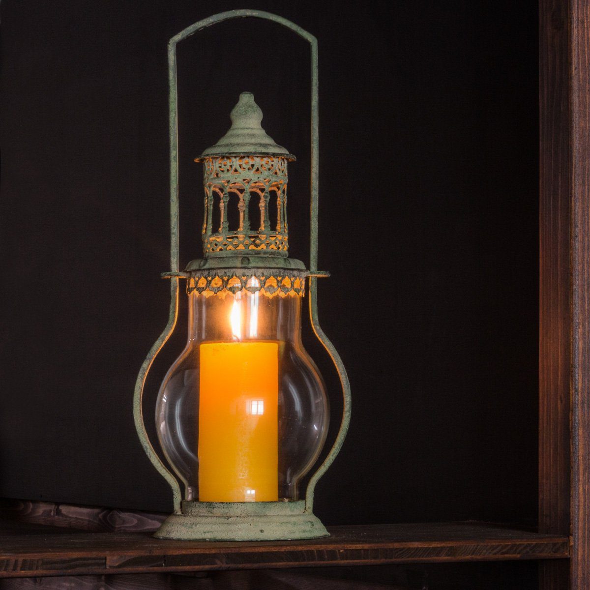 Antikas Kerzenhalter Windlicht Laterne im shabby-stil, Wundervoller Kerzenhalter, im