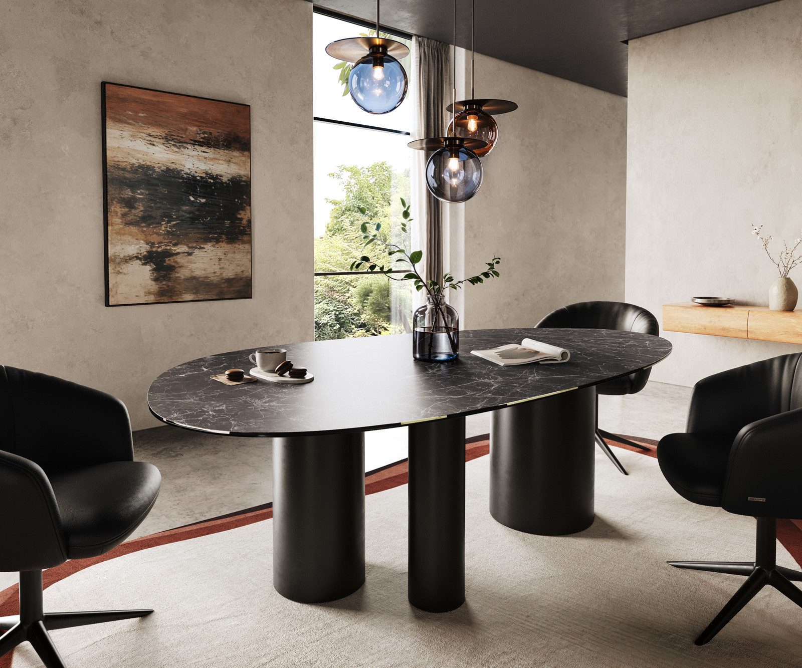 DELIFE Esstisch Edge, Oval Keramik Laminam® günstig online kaufen