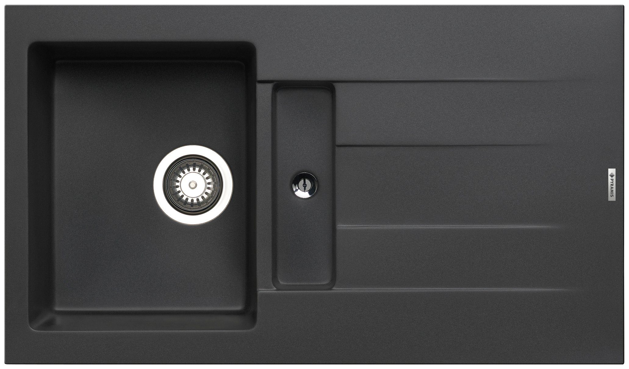 Pyramis Granitspüle Athlos, rechteckig, 86/50 cm