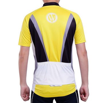 MidGard Radtrikot e-Bike Funktions-Fahrradtrikot, kurzarm, atmungsaktiv Gelb Gr. M