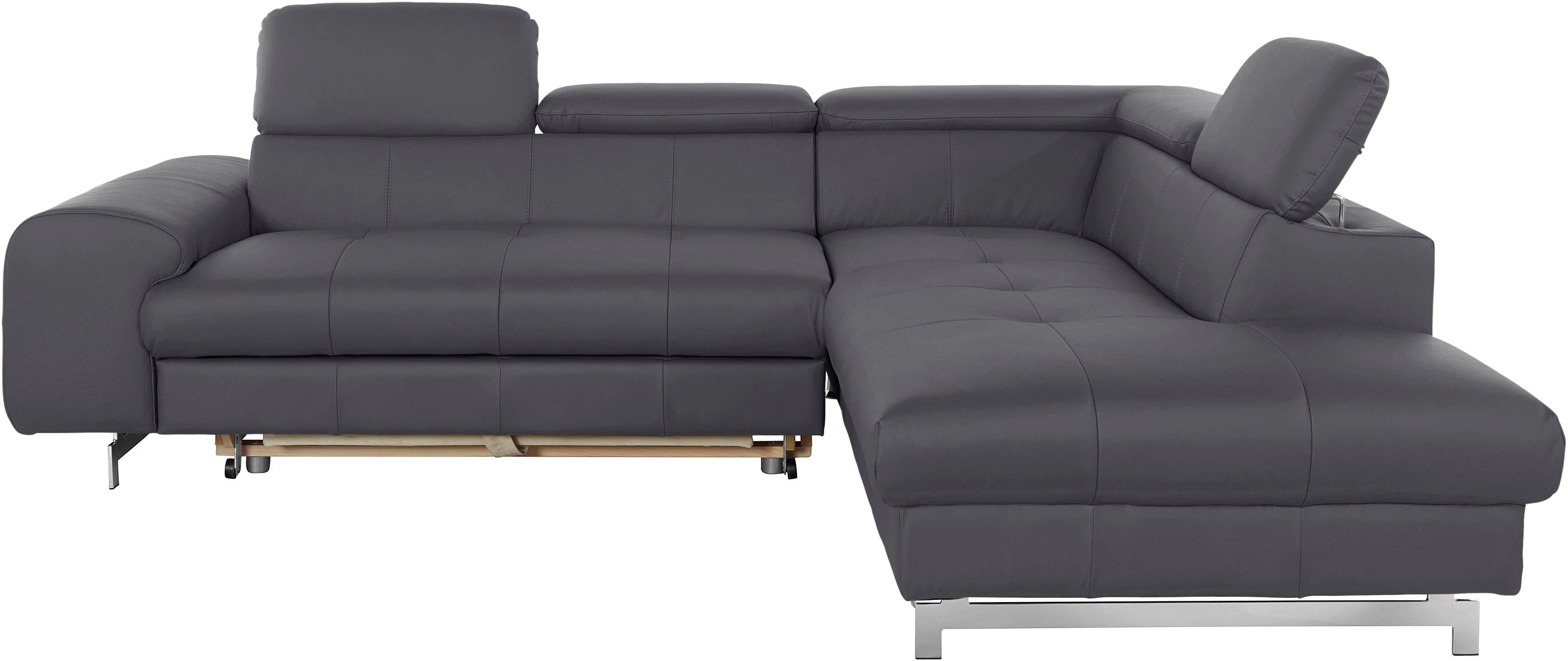COTTA Ecksofa Chef L-Form, mit Kopfteilverstellung, günstig online kaufen