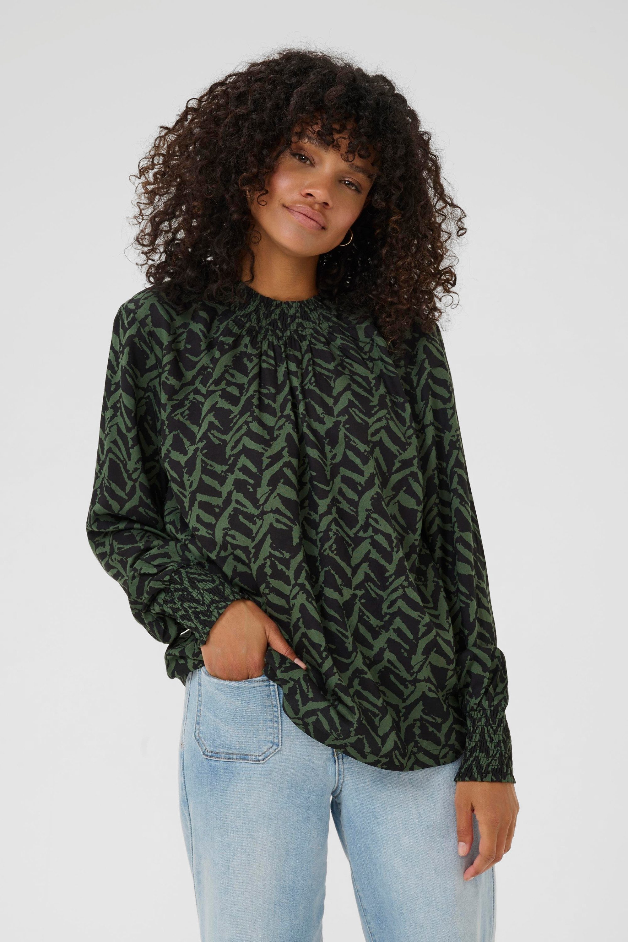 KAFFE Langarmbluse Langarm-Bluse KAdina günstig online kaufen