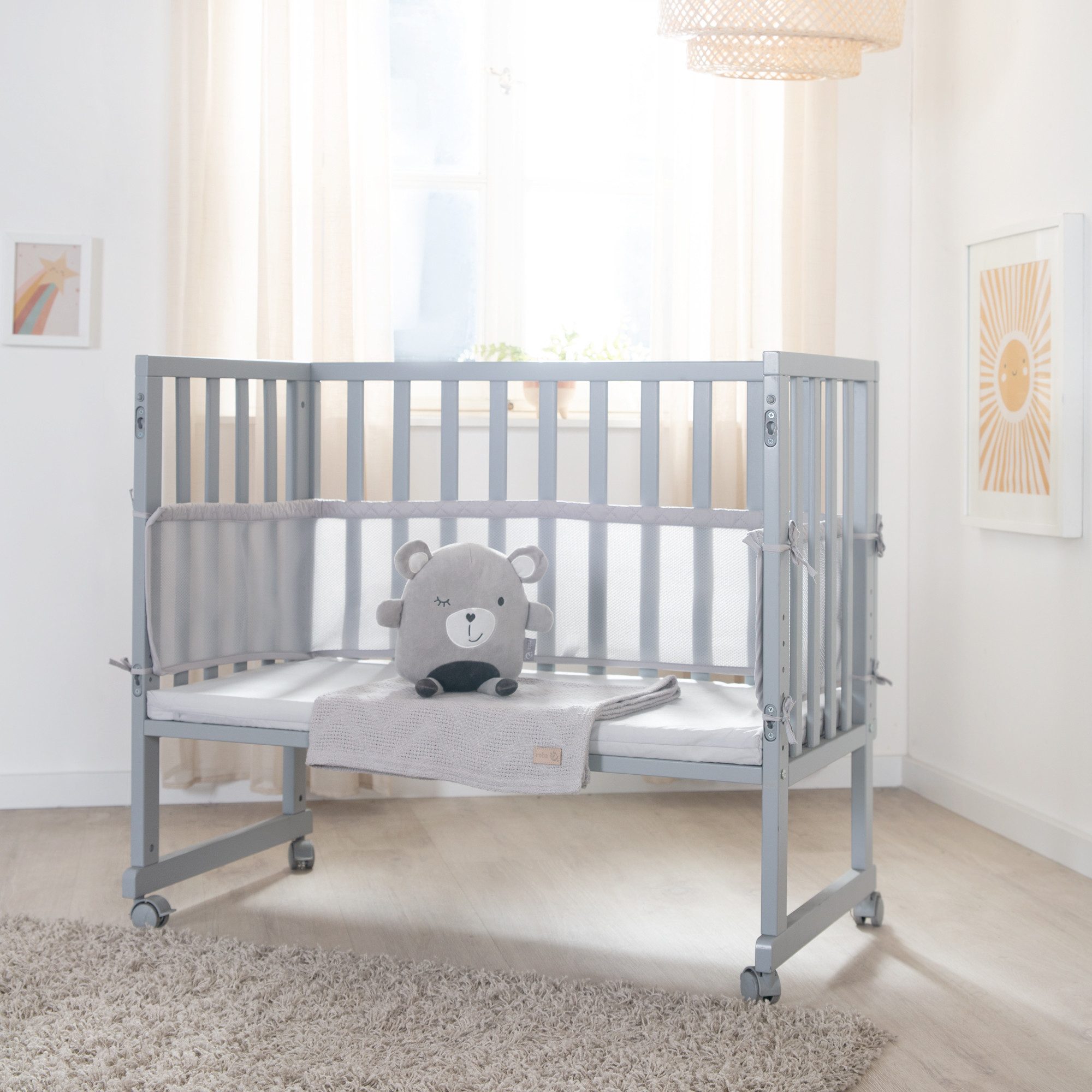 Stubenbett 3in1 roba Style, taupe/silbergrau
