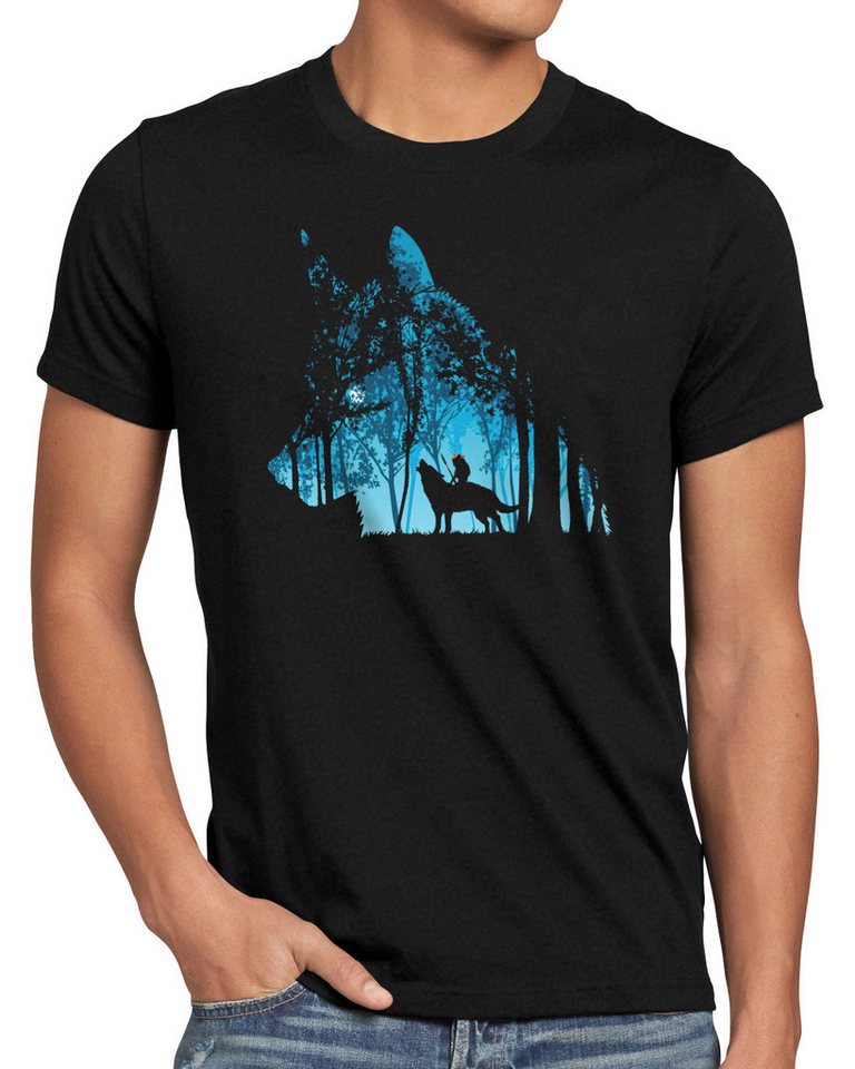 style3 T-Shirt mononoke ghibli miyazaki hayao hime prinzessin san ashitaka yakul joe