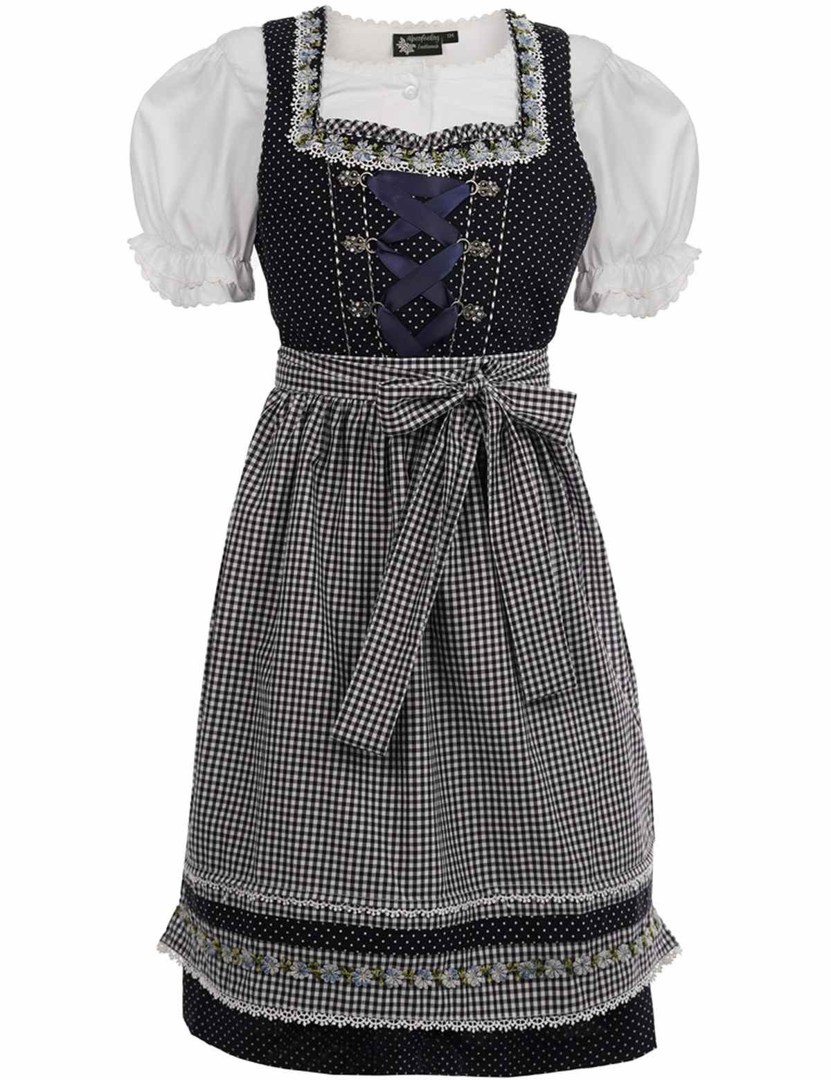 Maddox Dirndl Kinder Trachten 'Milena' 3-tlg. mit Bluse, Tracht