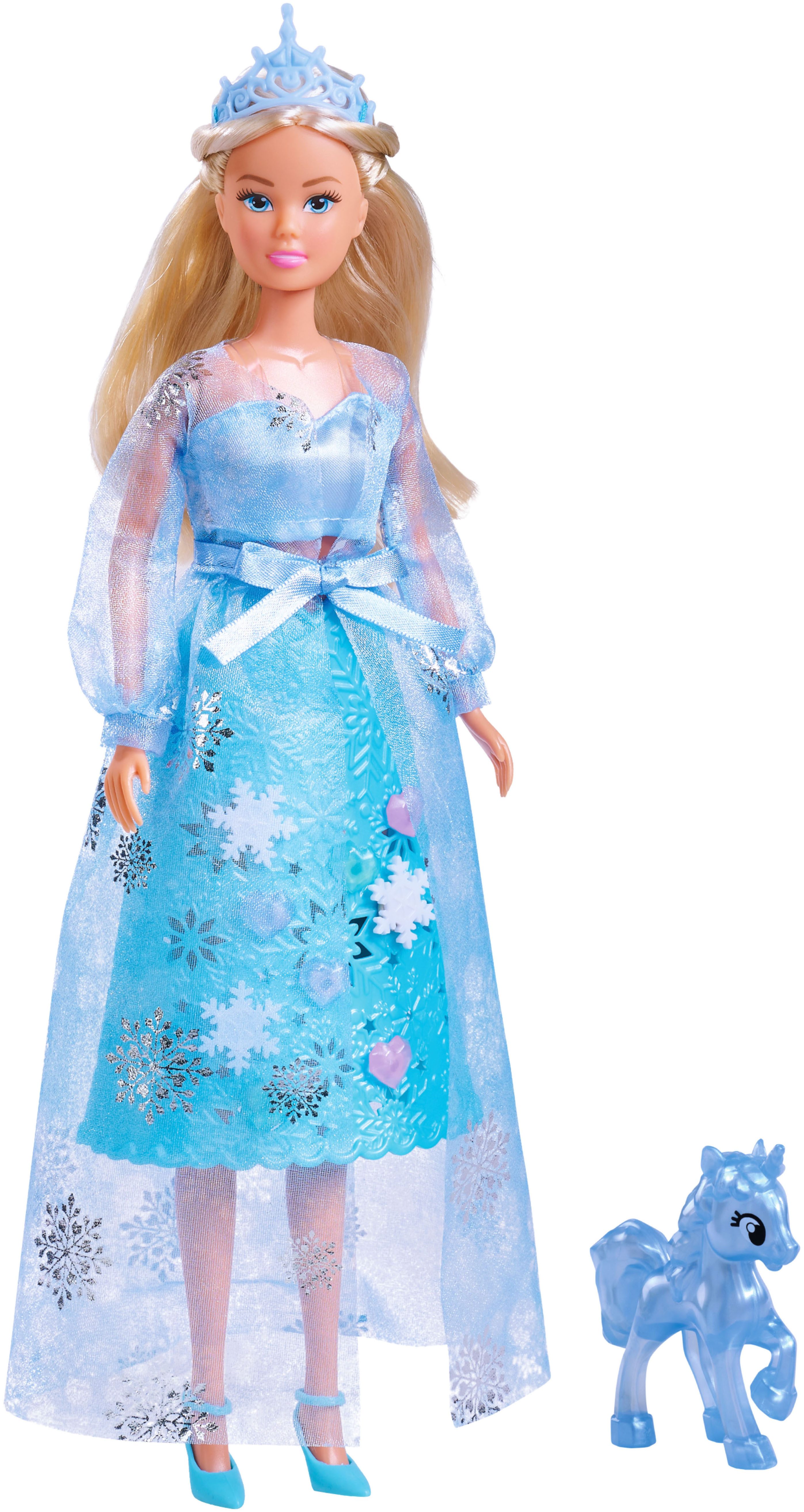 SIMBA Anziehpuppe Steffi Love, Crystal Princess, mit Einhorn
