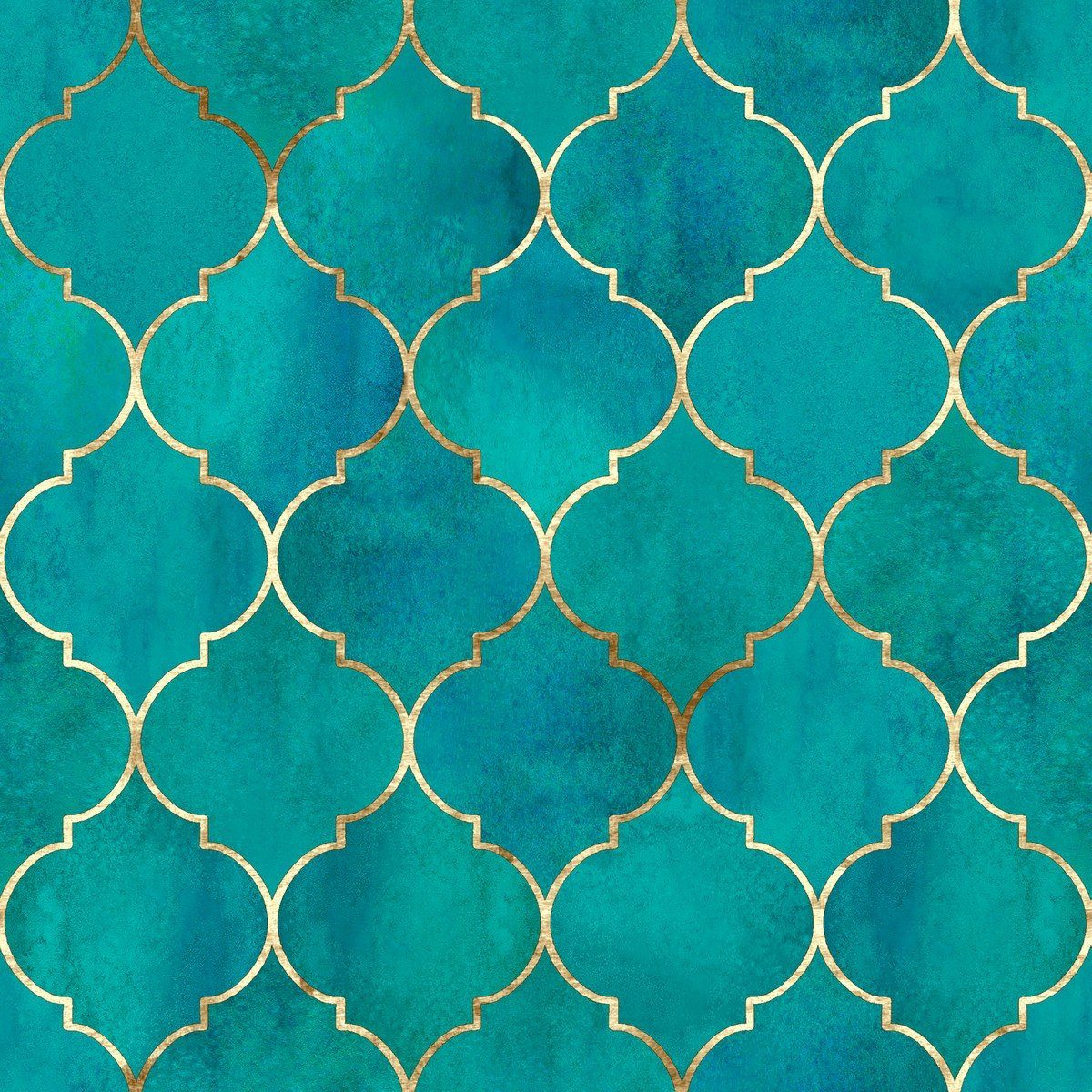 HOME FASHION Papierserviette 20 Servietten Gold Tile 33x33cm, (20 St)