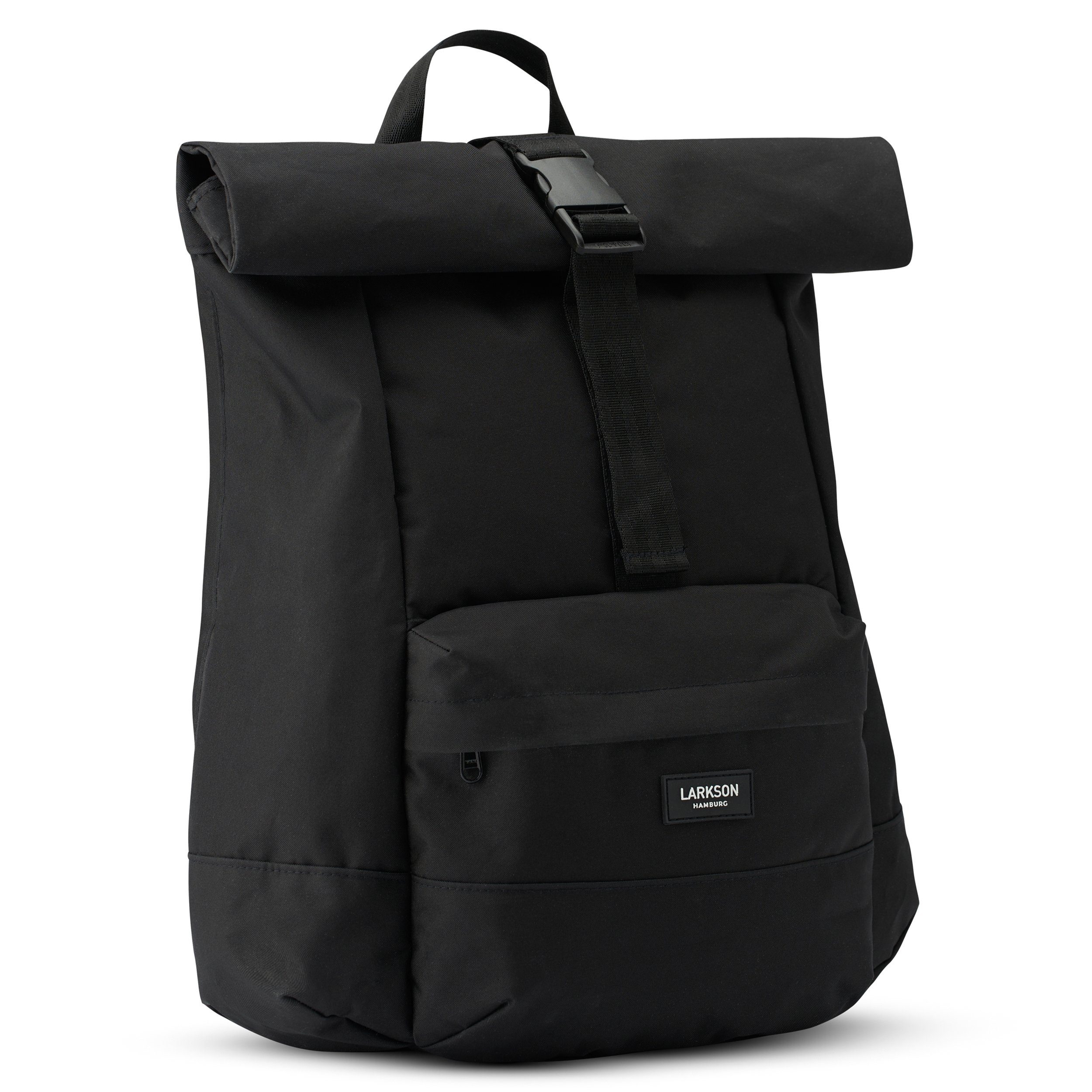 LARKSON Cityrucksack ALVA, Rolltop Damen Herren, Laptop Fach, Wasserabweisend