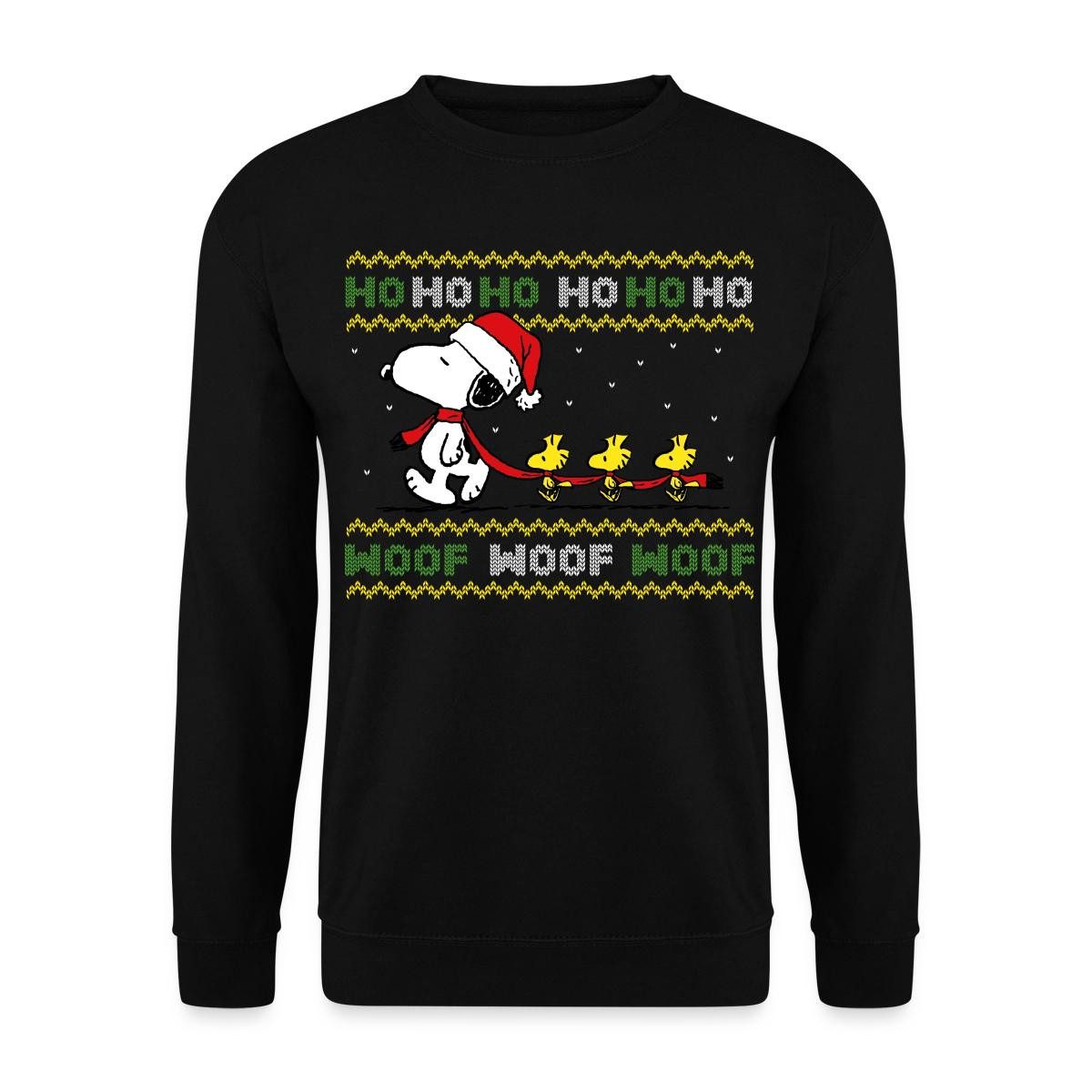 Sweatshirt Peanuts Snoopy Hohoho Ugly Christmas Weihnachten Unisex Pullover