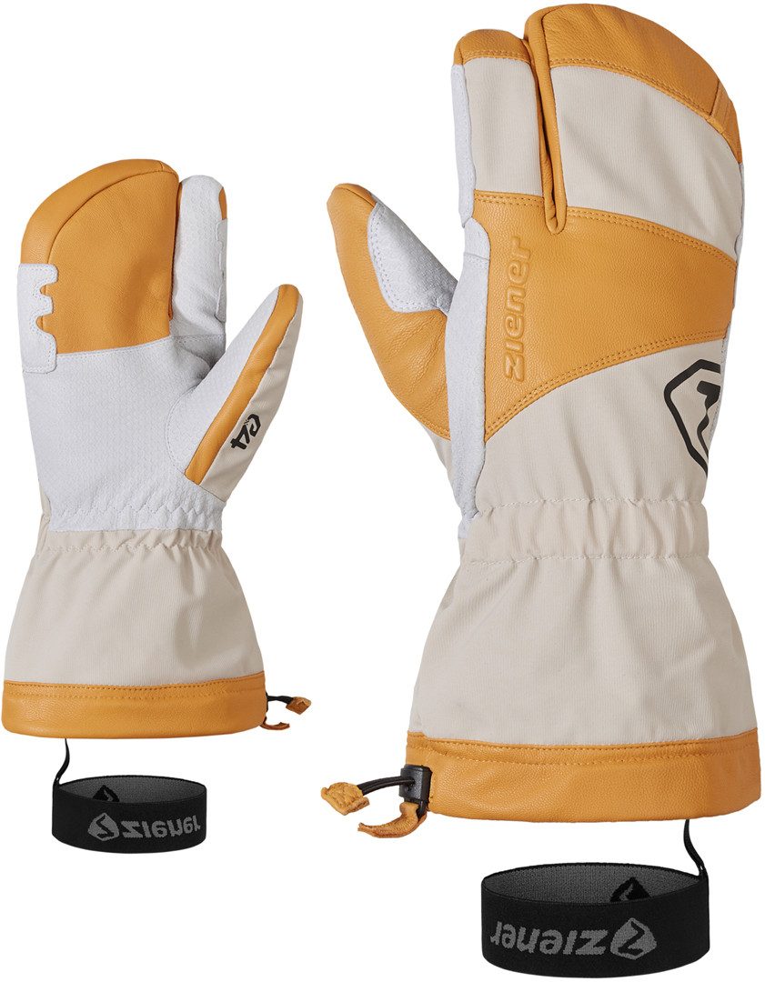Ziener Skihandschuhe ZIENER GORIUS AW LOBSTER Handschuh silver beige