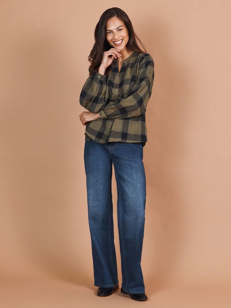 Blue Seven 5-Pocket-Hose Damen Jeans 288021 Straight Fit - Jeanshose Denim Damenhose Verschluss mit Knopf & Reißverschluss, 5-Pocket-Stil, Gürtelschlaufen