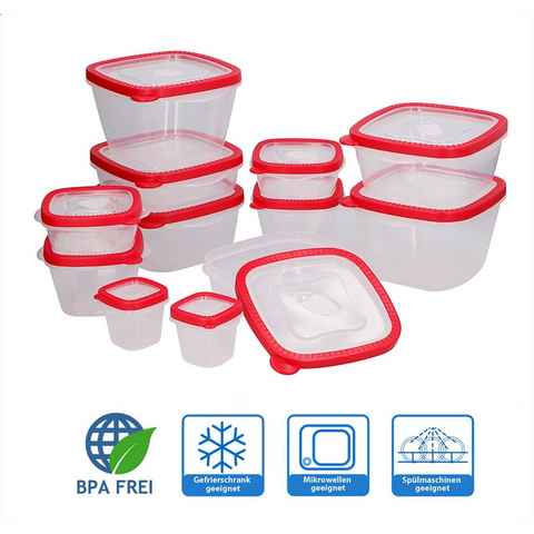 Bubble-Store Frischhaltedose Lebensmittelbehälter, Kunststoff 100 % BPA-frei, Lebensmittel Vorratsdosen Set